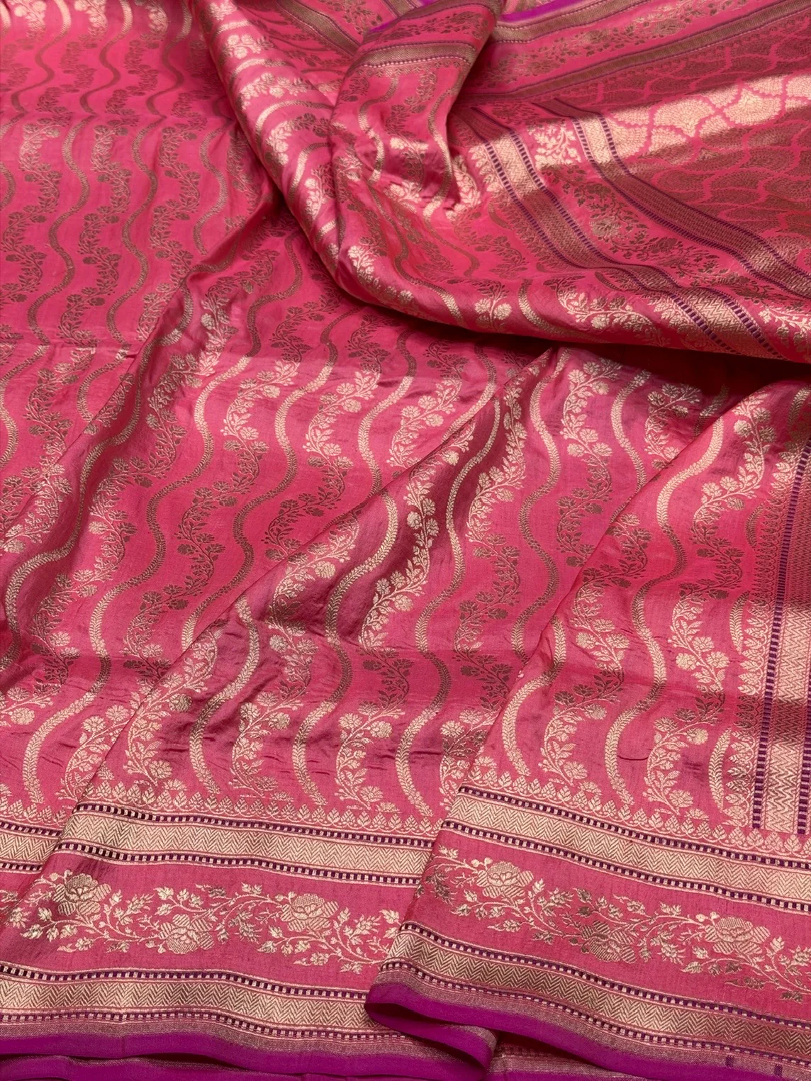 Banarasi Pure Katan Silk Saree | Pure Silk | Cutwork Technique | Banarasi Katan Silk Saree - Image 10