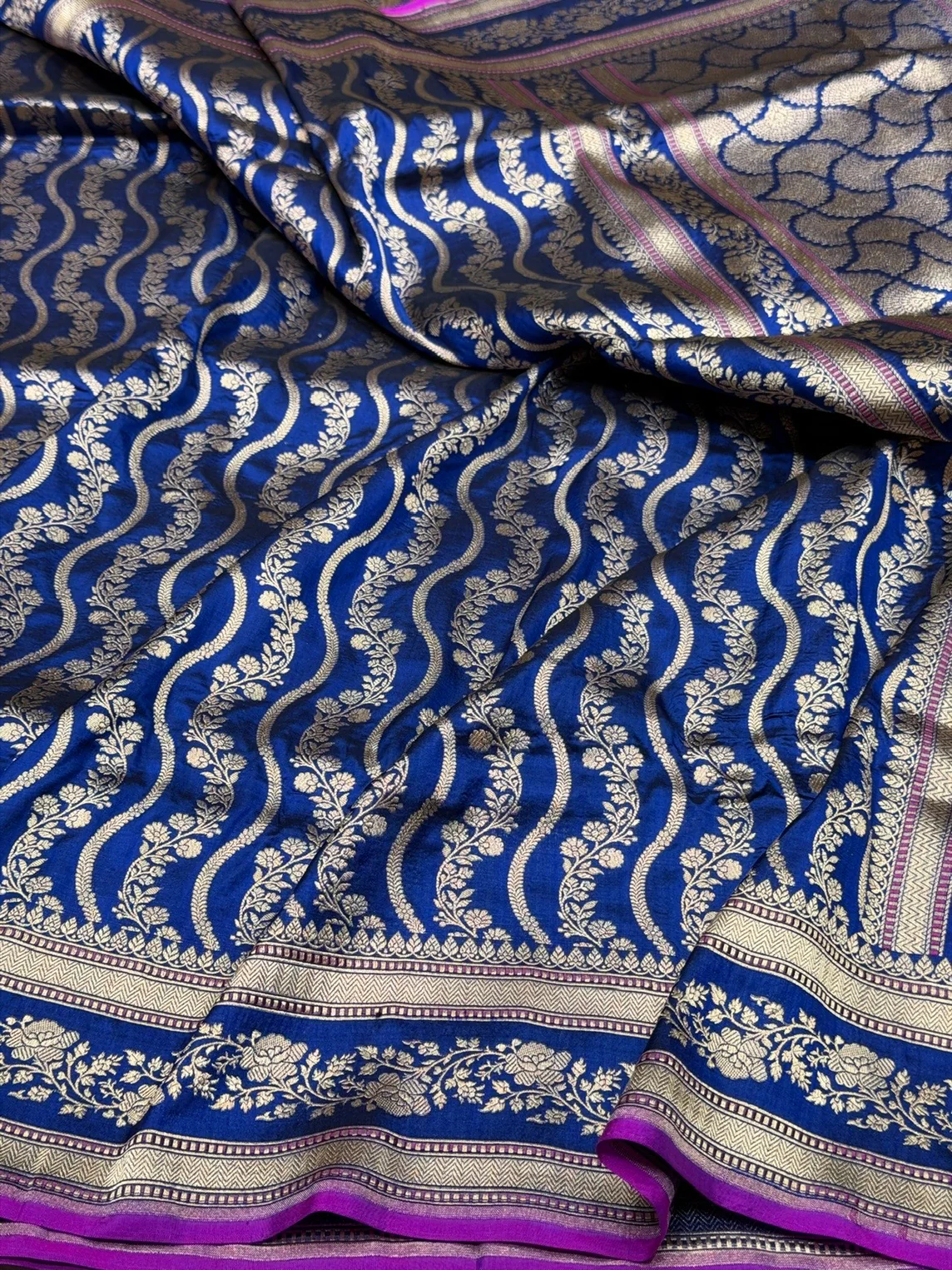 Banarasi Pure Katan Silk Saree | Pure Silk | Cutwork Technique | Banarasi Katan Silk Saree - Image 16