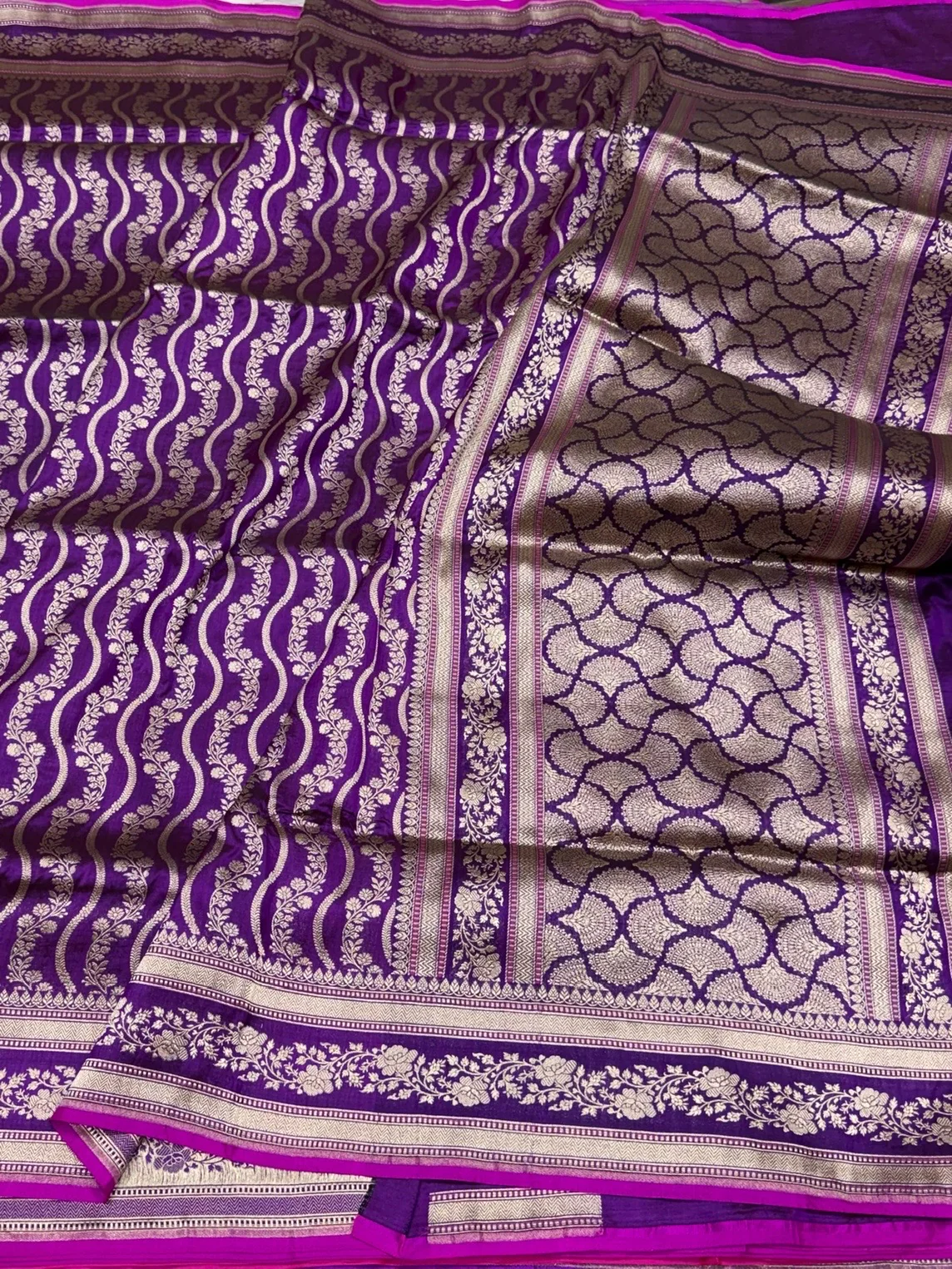 Banarasi Pure Katan Silk Saree | Pure Silk | Cutwork Technique | Banarasi Katan Silk Saree - Image 9
