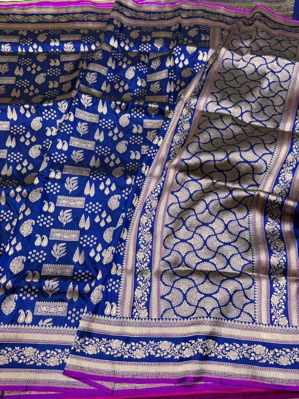 Banarasi Pure Katan Silk Saree | Pure Silk | Cutwork Technique | Banarasi Katan Silk Saree - Image 15