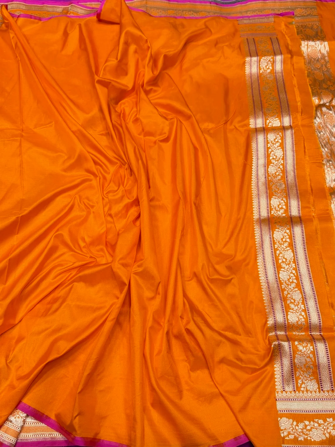 Banarasi Pure Katan Silk Saree | Pure Silk | Cutwork Technique | Banarasi Katan Silk Saree - Image 17