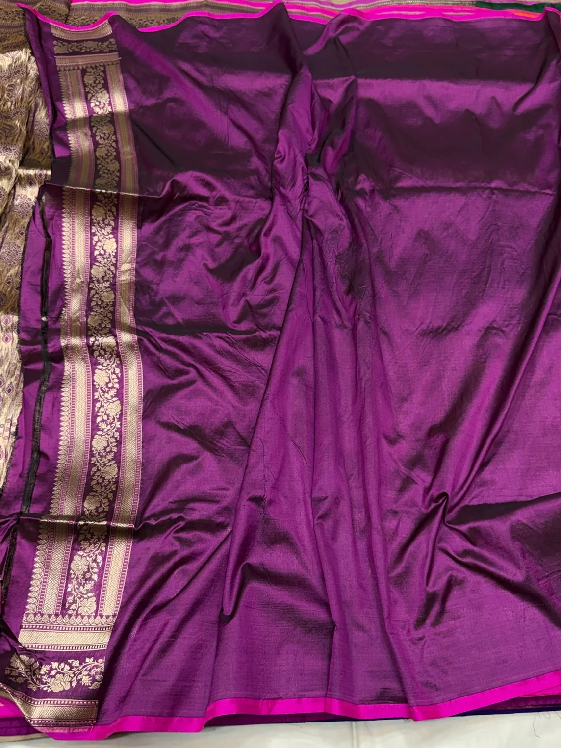 Banarasi Pure Katan Silk Saree | Pure Silk | Cutwork Technique | Banarasi Katan Silk Saree - Image 20