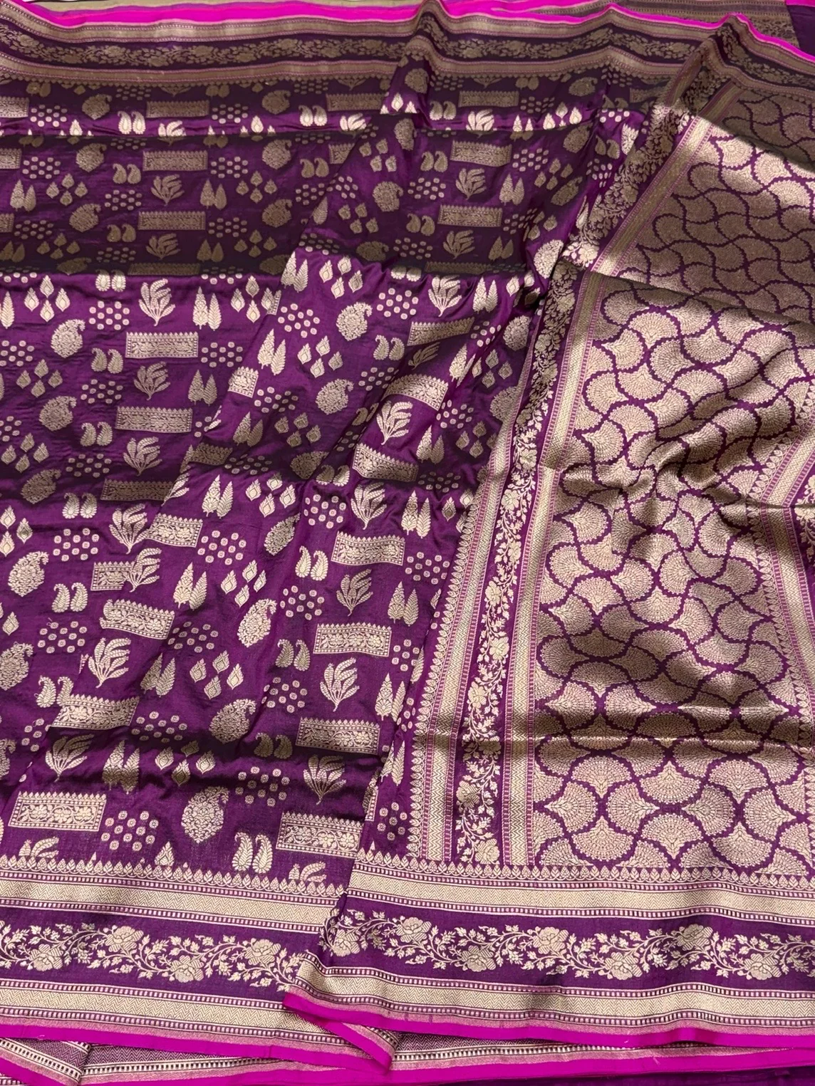 Banarasi Pure Katan Silk Saree | Pure Silk | Cutwork Technique | Banarasi Katan Silk Saree - Image 21