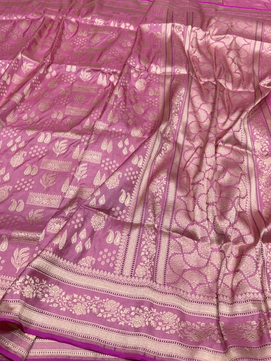 Banarasi Pure Katan Silk Saree | Pure Silk | Cutwork Technique | Banarasi Katan Silk Saree - Image 3