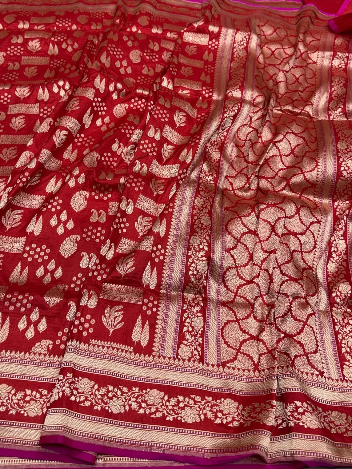 Banarasi Pure Katan Silk Saree | Pure Silk | Cutwork Technique | Banarasi Katan Silk Saree - Image 30