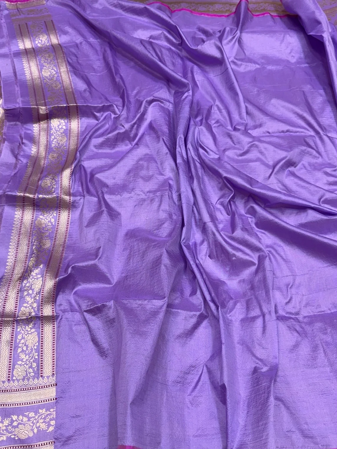 Banarasi Pure Katan Silk Saree | Pure Silk | Cutwork Technique | Banarasi Katan Silk Saree - Image 5