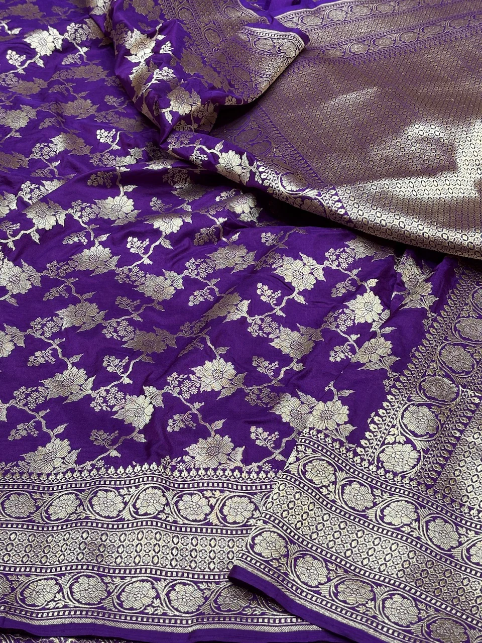 Banarasi Pure Katan Silk Saree | Pure Silk | Cutwork Technique | Banarasi Katan Silk Saree