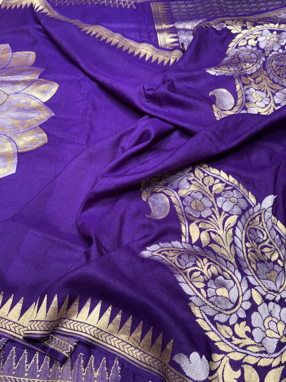 Banarasi Pure Tussar Georgette Saree - Image 5