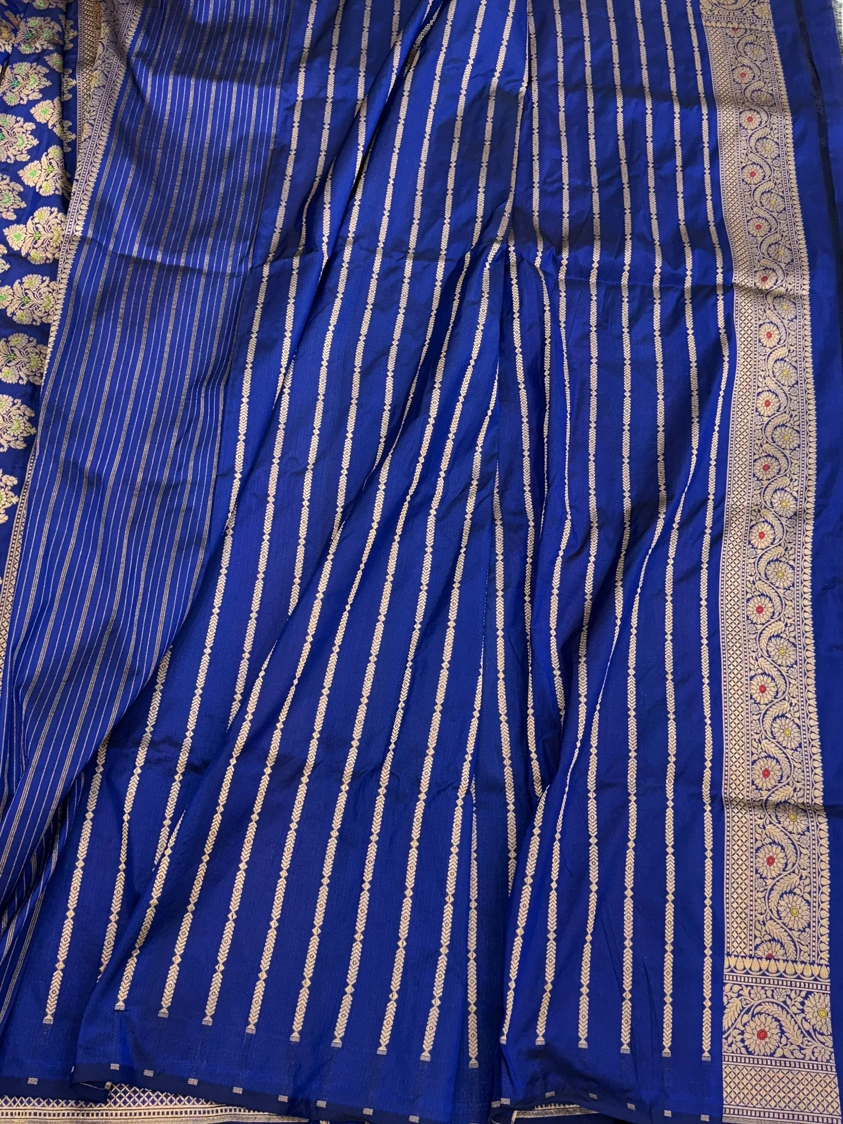 Banarasi Tilfi Minakari Pure Katan Silk Saree | Pure Silk | Minakari Work | Cutwork Technique | Banarasi Katan Silk Saree - Image 8