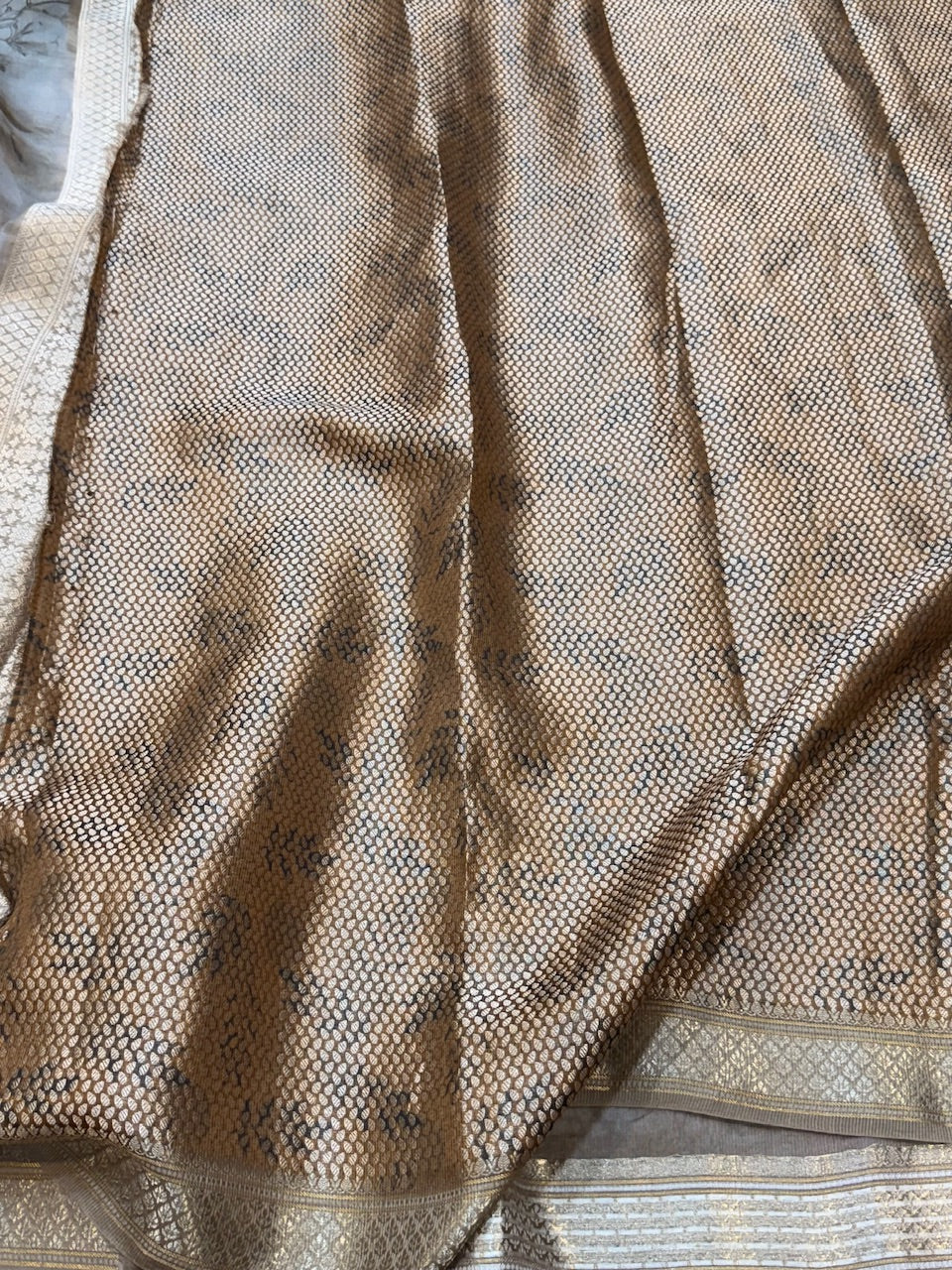 Printed Pure Organza Silk Saree - Image 10