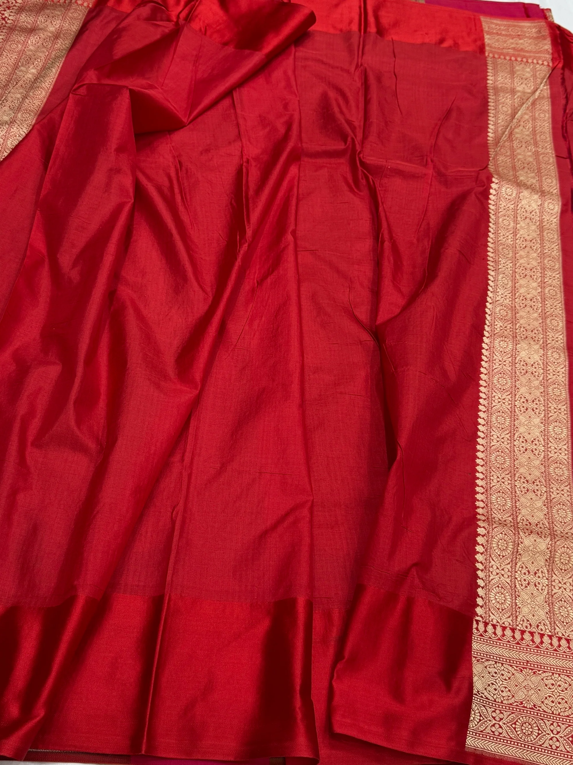 Multicolour Banarasi Pure Silk Saree – Cutwork Weave in 100% Pure Katan Silk - Image 8