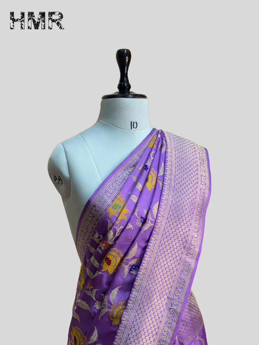 Handwoven Banarasi Silk Saree - Image 3