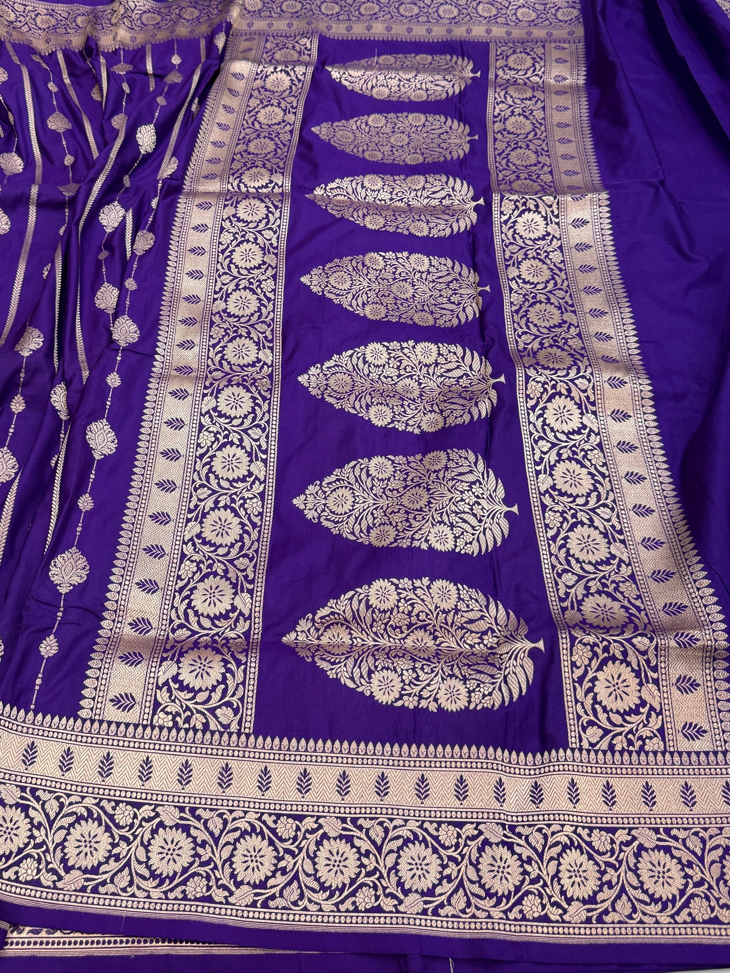 Banarasi Pure Katan Silk Saree | Pure Silk | Cutwork Technique | Banarasi Katan Silk Saree - Image 12