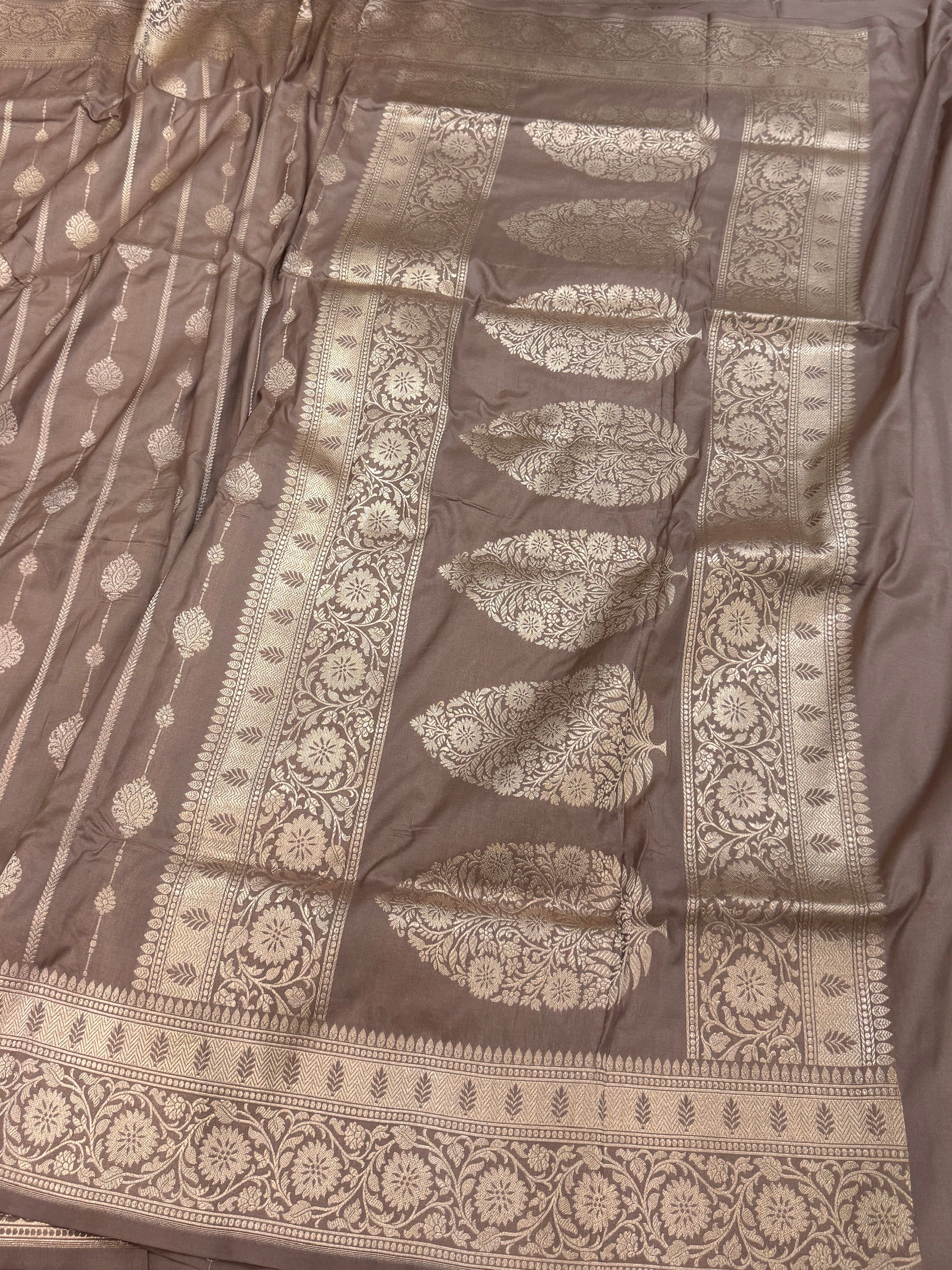 Banarasi Pure Katan Silk Saree | Pure Silk | Cutwork Technique | Banarasi Katan Silk Saree - Image 16