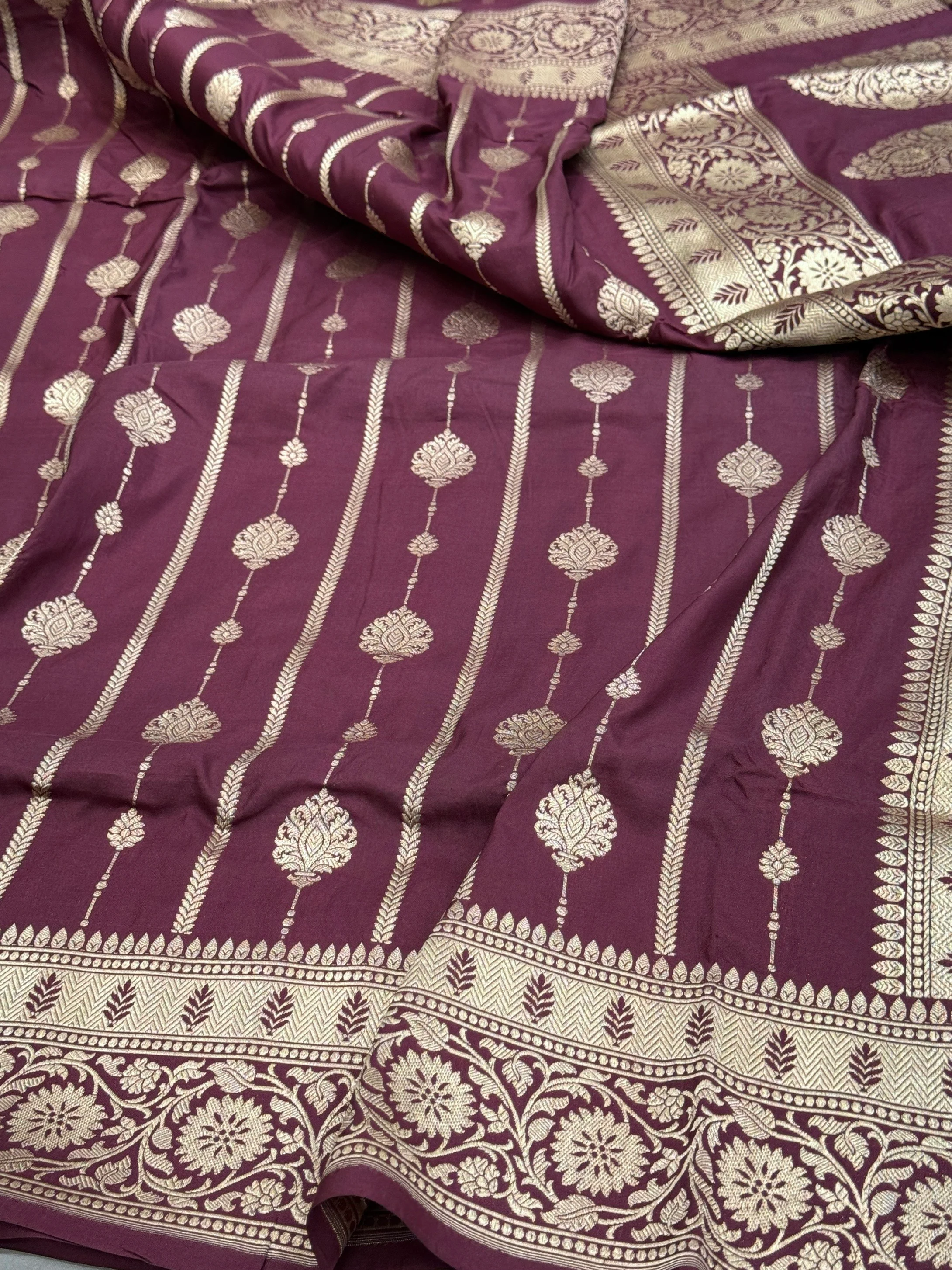 Banarasi Pure Katan Silk Saree | Pure Silk | Cutwork Technique | Banarasi Katan Silk Saree - Image 20