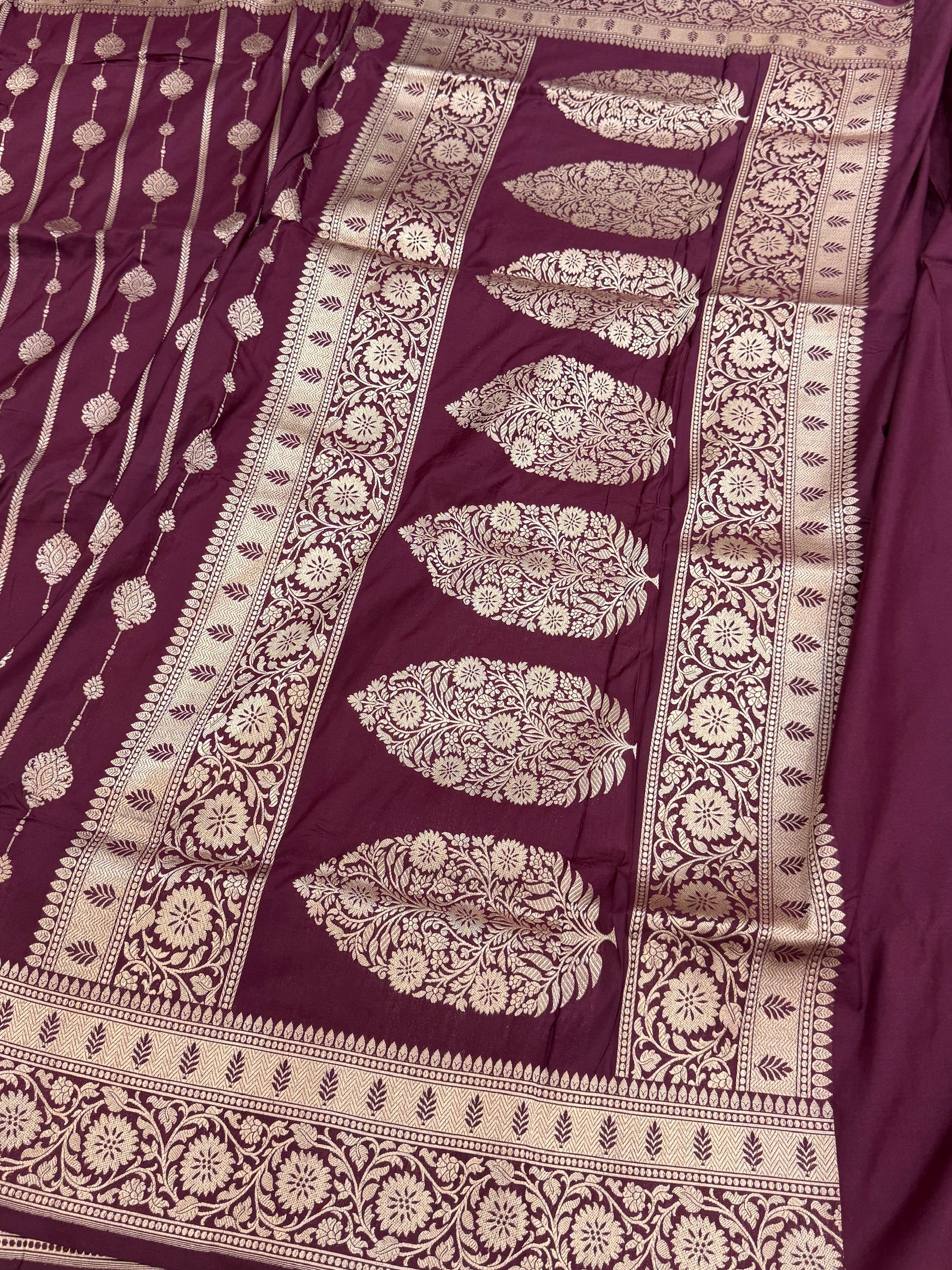 Banarasi Pure Katan Silk Saree | Pure Silk | Cutwork Technique | Banarasi Katan Silk Saree - Image 21