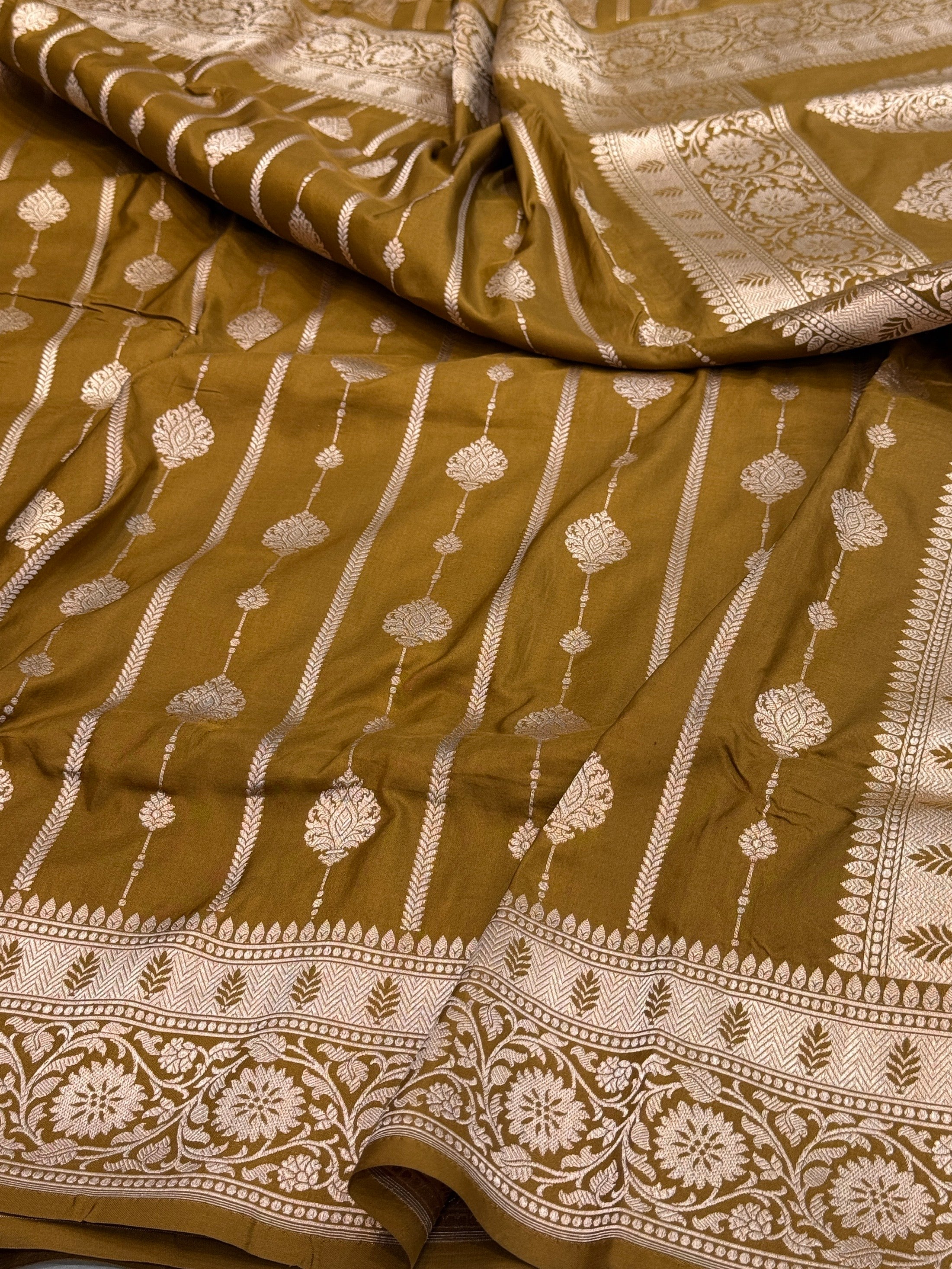 Banarasi Pure Katan Silk Saree | Pure Silk | Cutwork Technique | Banarasi Katan Silk Saree - Image 23