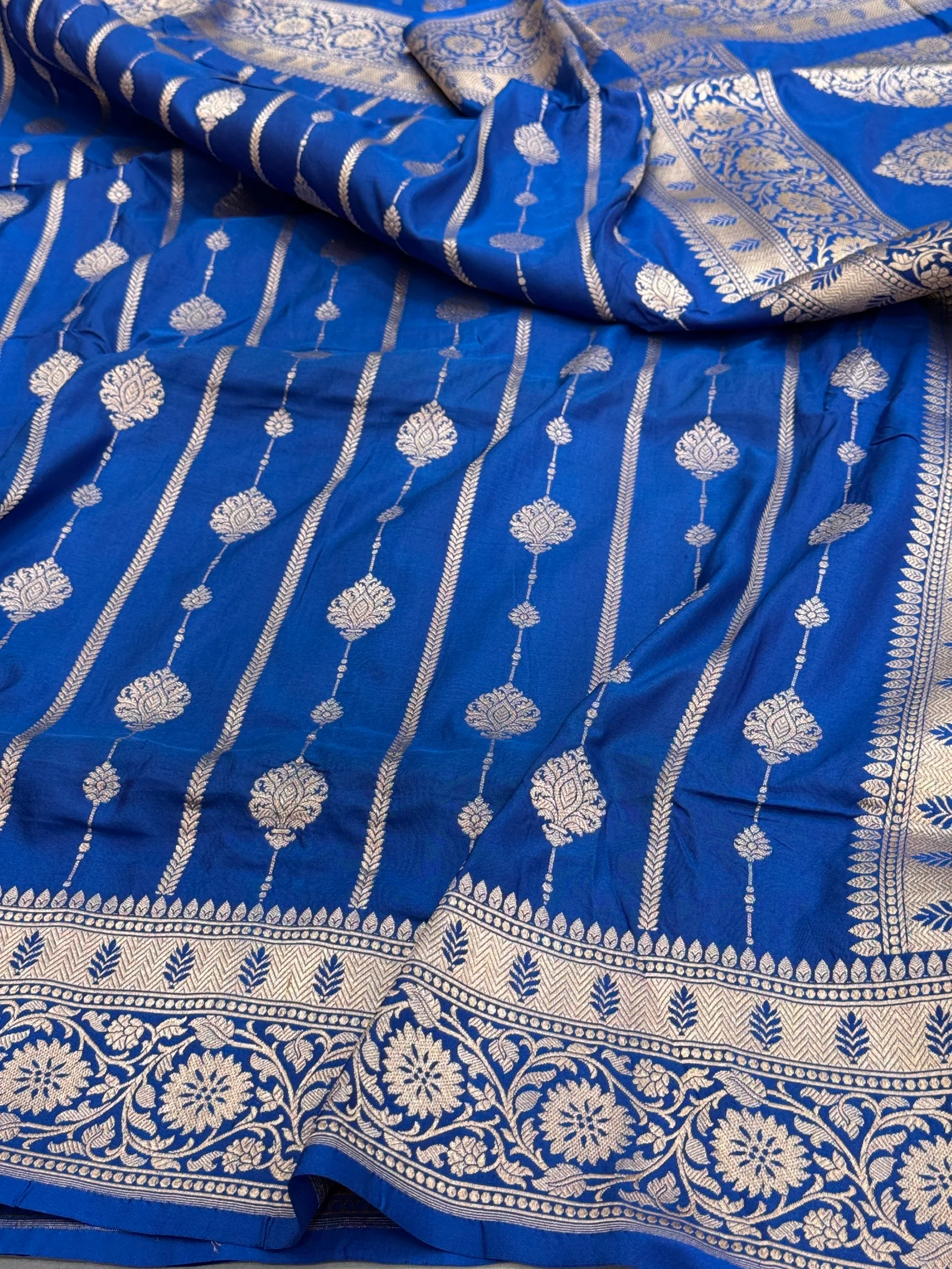 Banarasi Pure Katan Silk Saree | Pure Silk | Cutwork Technique | Banarasi Katan Silk Saree - Image 26