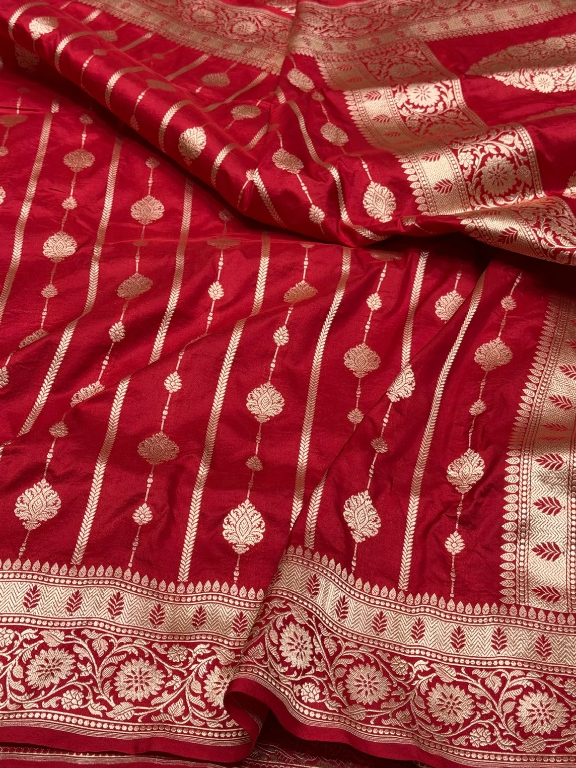 Banarasi Pure Katan Silk Saree | Pure Silk | Cutwork Technique | Banarasi Katan Silk Saree - Image 4