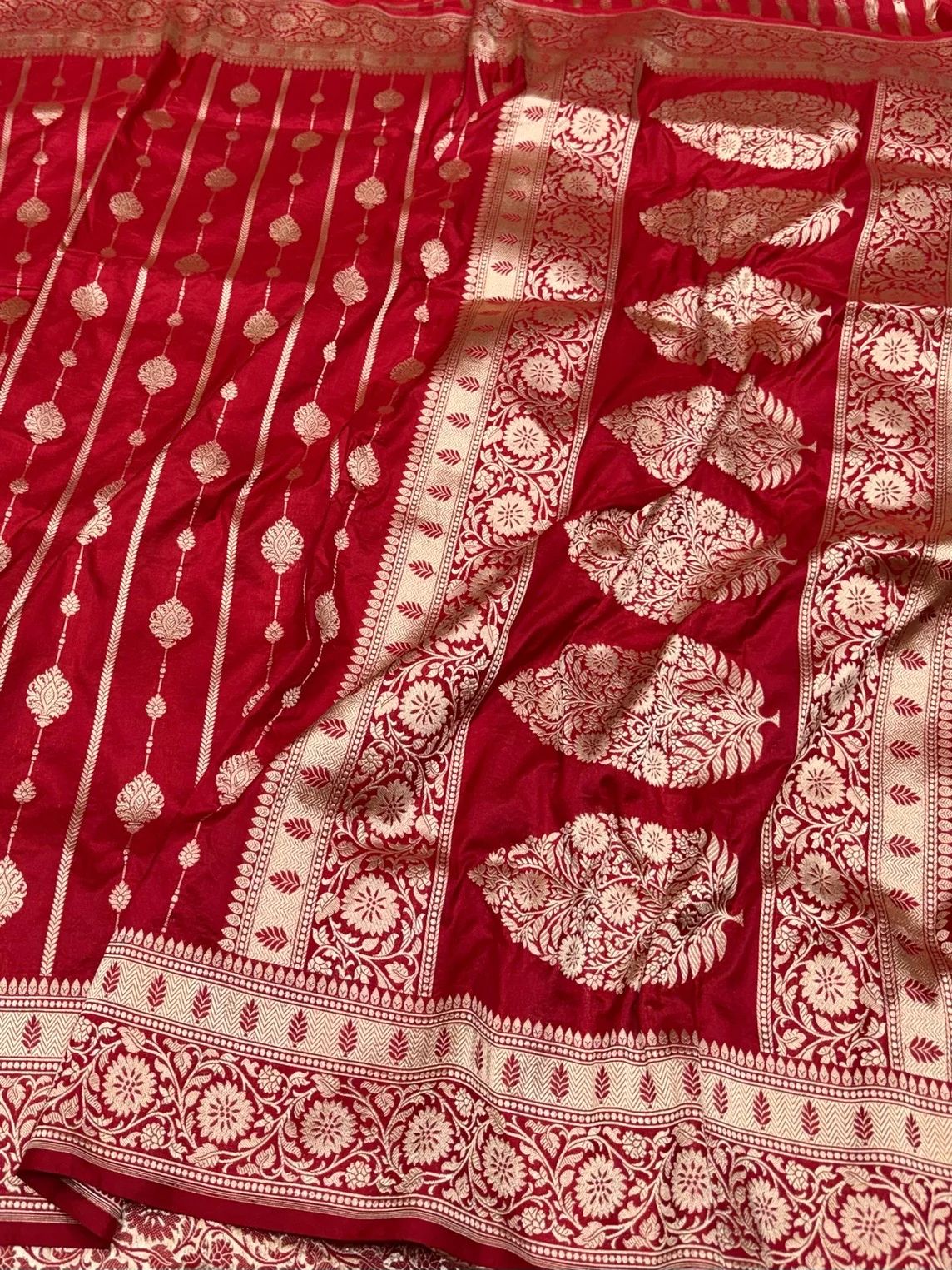 Banarasi Pure Katan Silk Saree | Pure Silk | Cutwork Technique | Banarasi Katan Silk Saree - Image 6