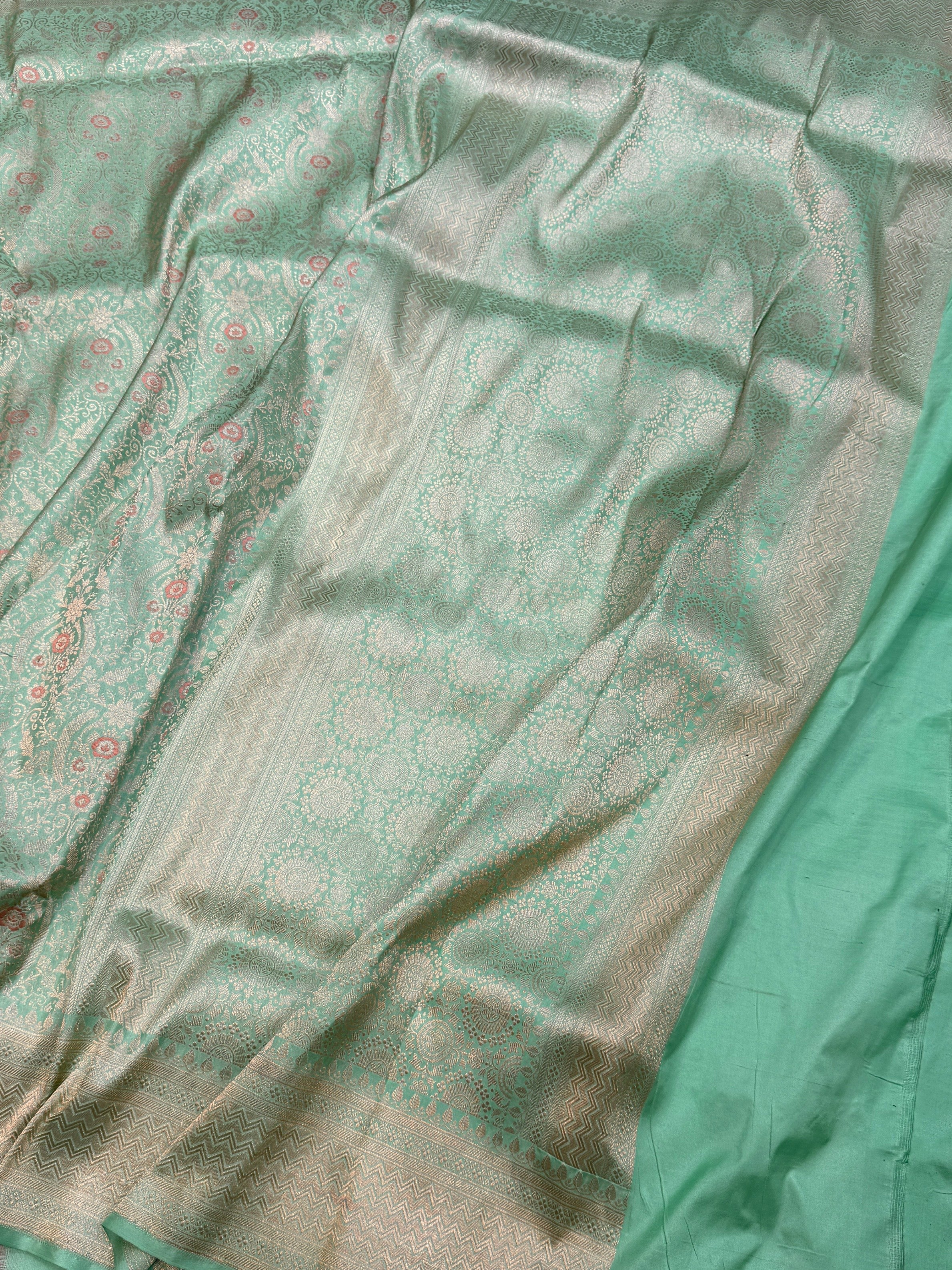 Banarasi Minakari Pure Katan Silk Brocade Saree – Rich Traditional Brocade Weave - Image 6
