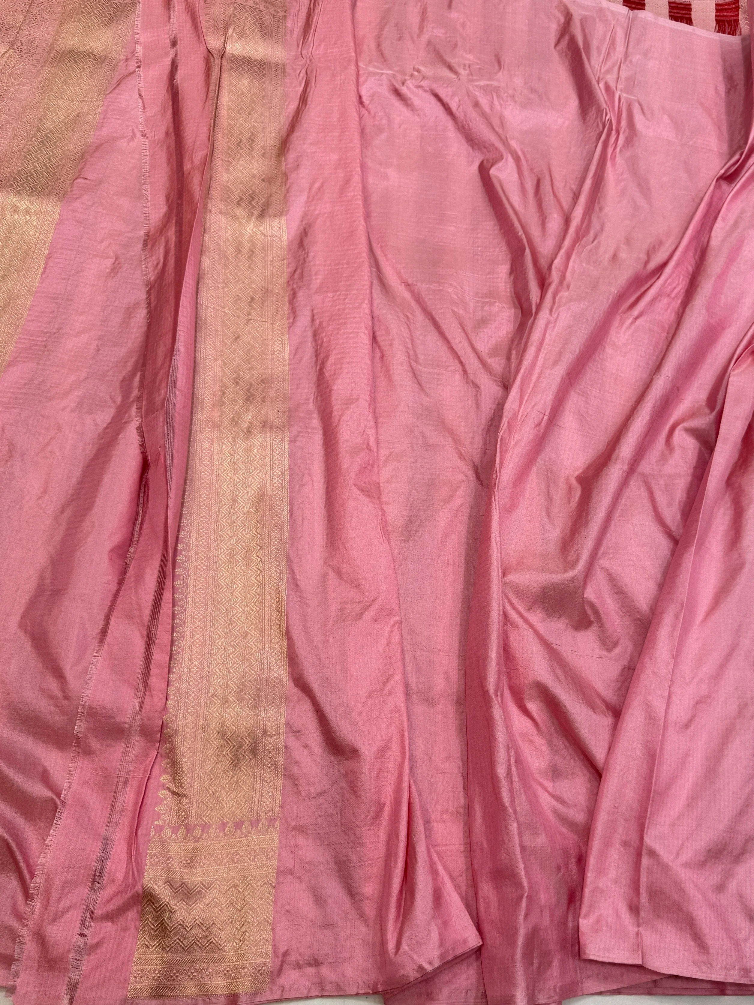 Banarasi Minakari Pure Katan Silk Brocade Saree – Rich Traditional Brocade Weave - Image 8
