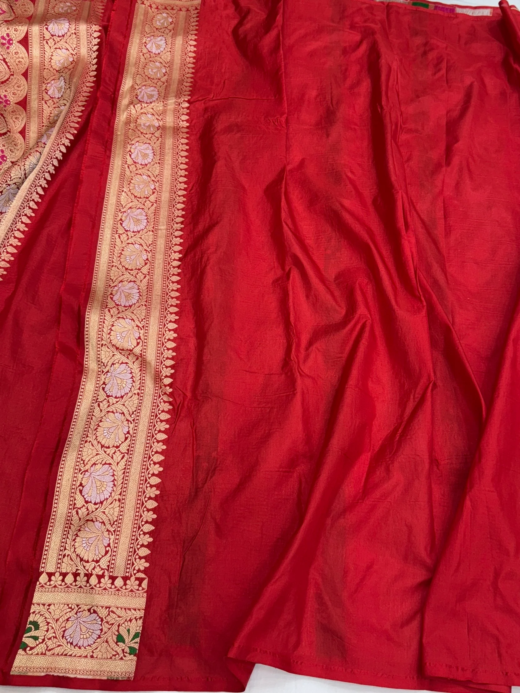 Banarasi Minakari Pure Katan Silk Saree | Pure Silk | Minakari Work | Cutwork Technique | Banarasi Katan Silk Saree - Image 5