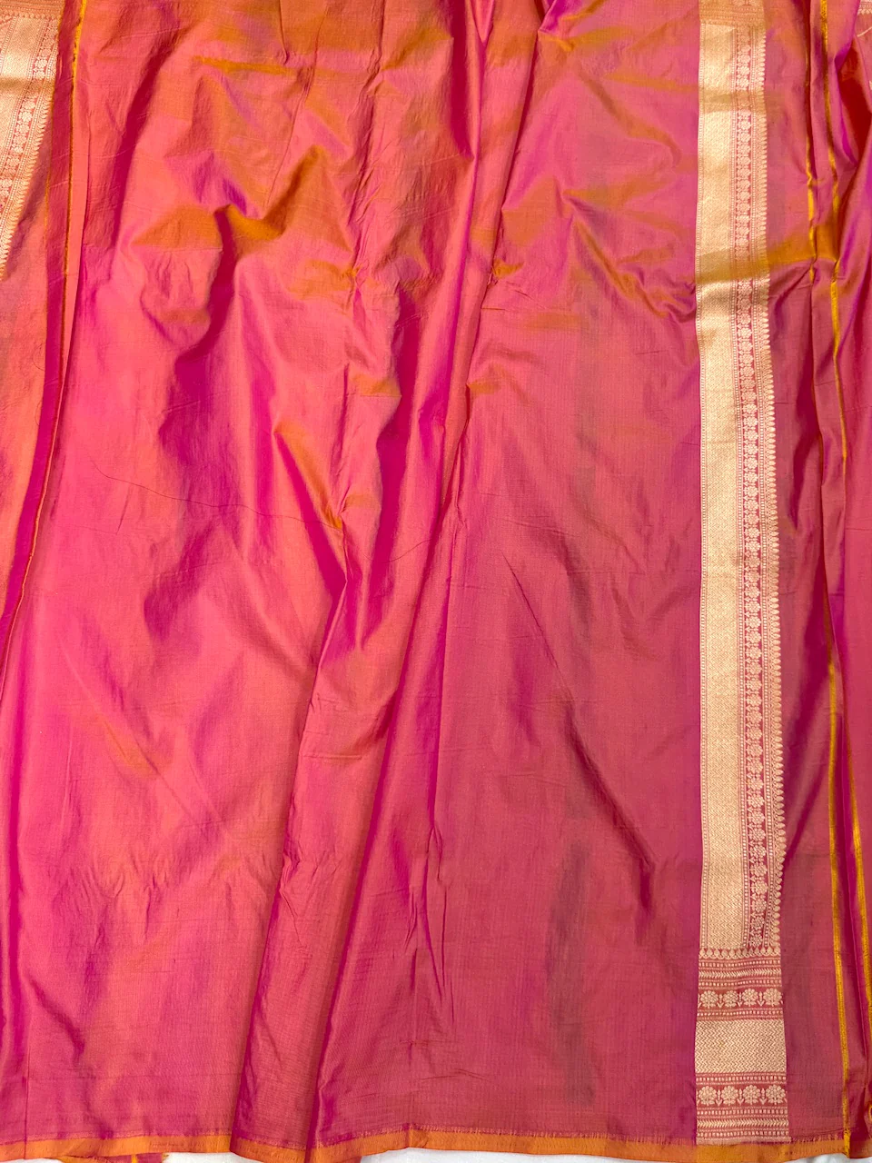 Yellow Banarasi Minakari Pure Katan Silk Saree | Pure Silk | Minakari Work | Cutwork Technique | Banarasi Katan Silk Saree - Image 12
