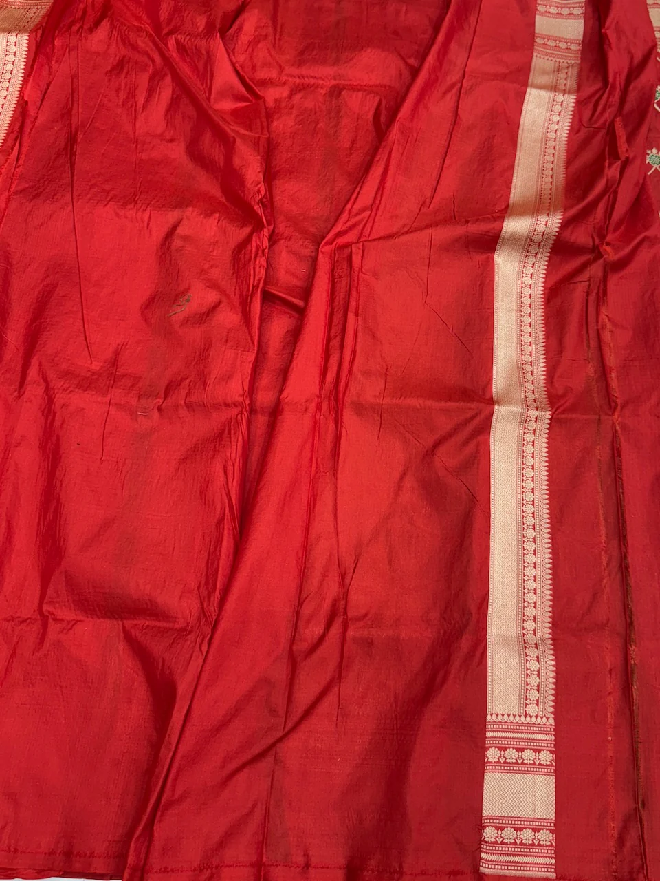 Yellow Banarasi Minakari Pure Katan Silk Saree | Pure Silk | Minakari Work | Cutwork Technique | Banarasi Katan Silk Saree - Image 16