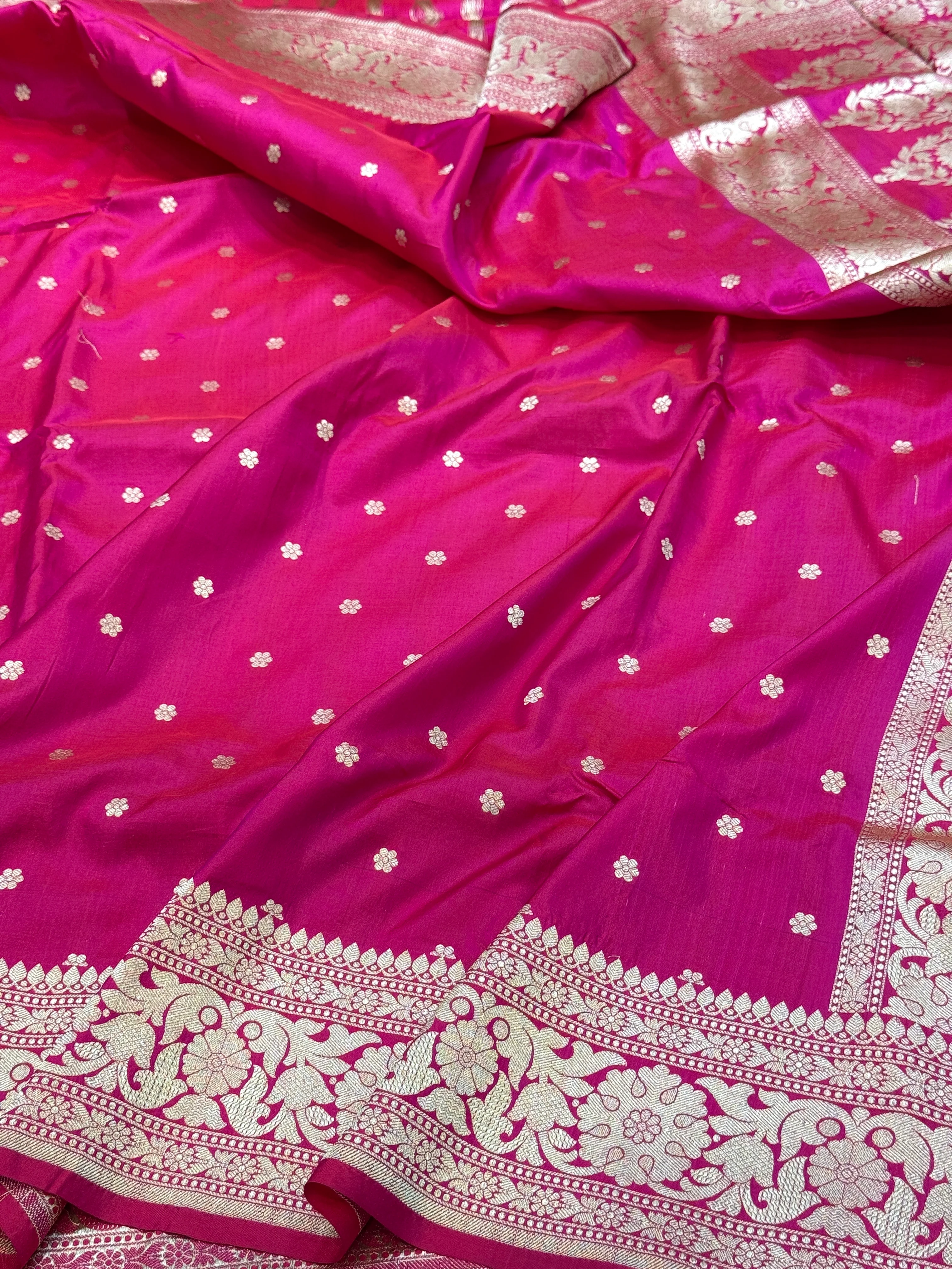 Banarasi Pure Katan Silk Saree | Pure Silk | Cutwork Technique | Banarasi Katan Silk Saree - Image 10
