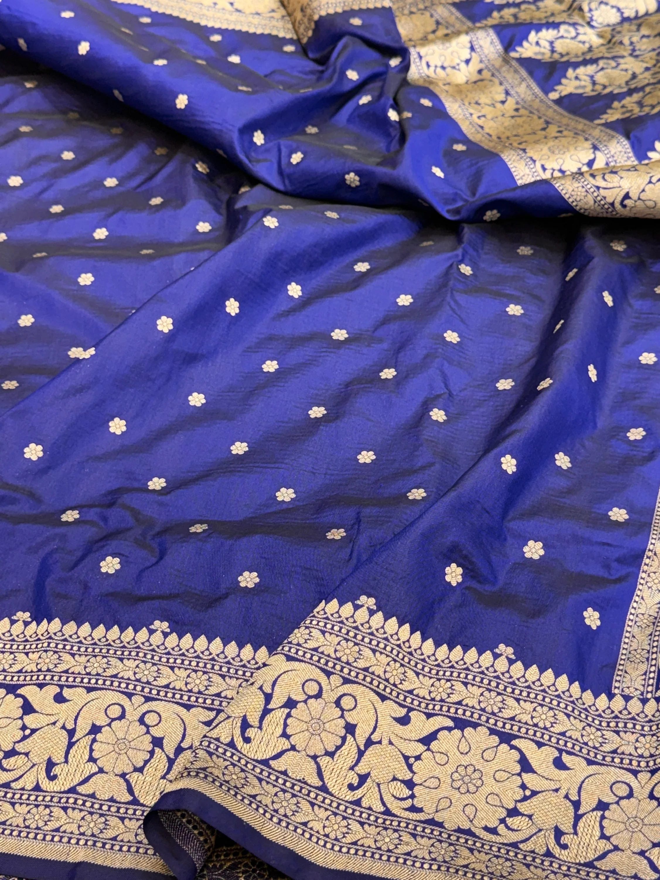 Banarasi Pure Katan Silk Saree | Pure Silk | Cutwork Technique | Banarasi Katan Silk Saree - Image 14