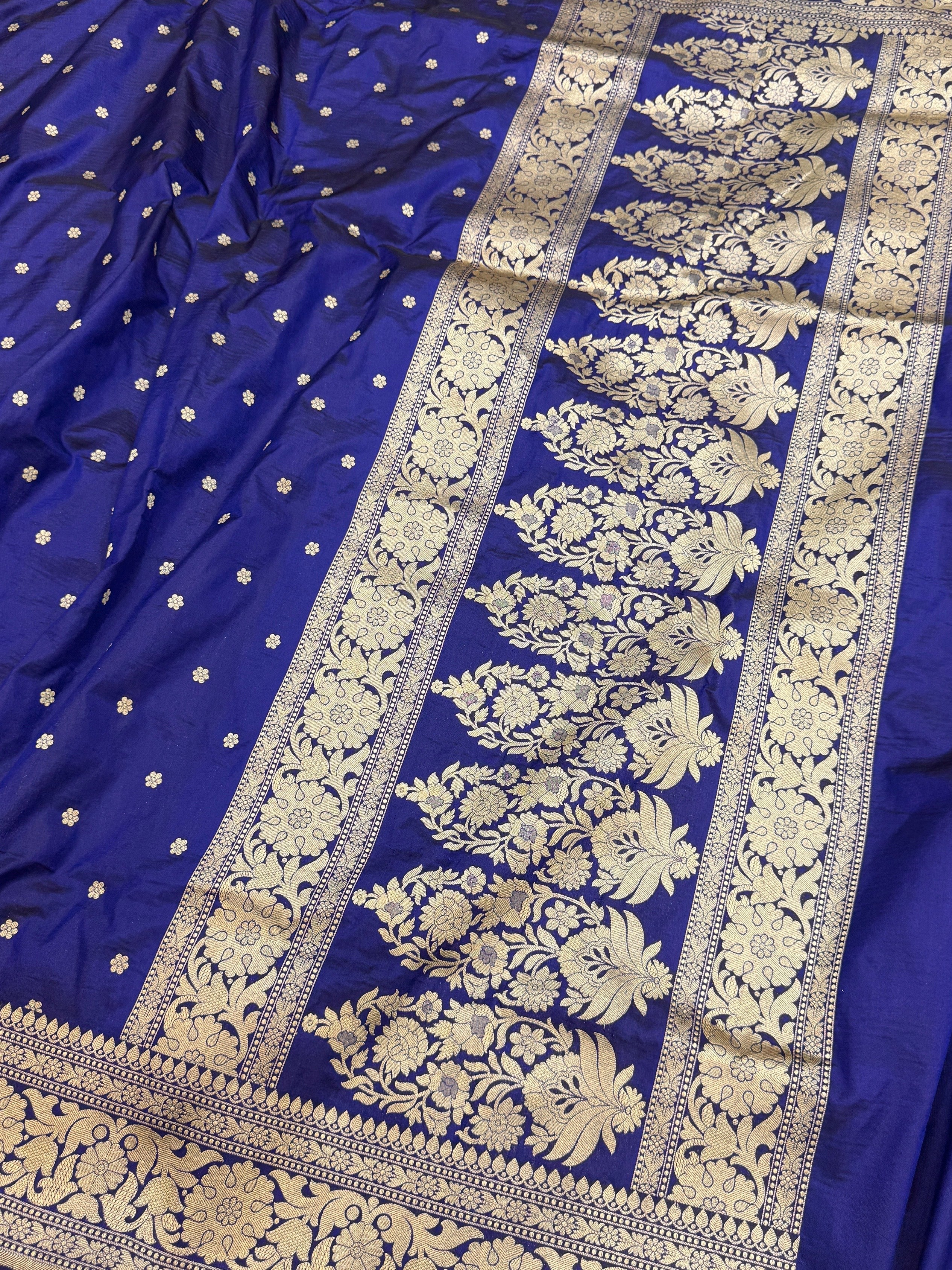 Banarasi Pure Katan Silk Saree | Pure Silk | Cutwork Technique | Banarasi Katan Silk Saree - Image 16