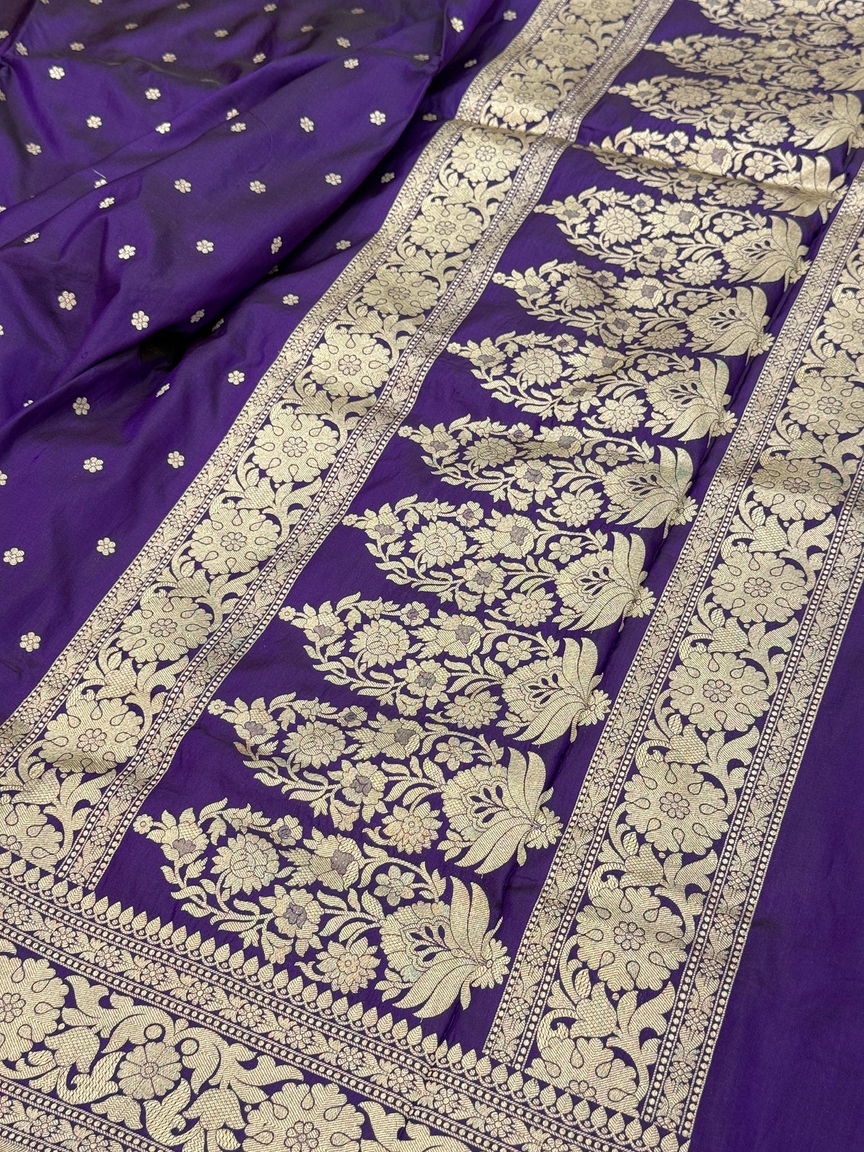 Banarasi Pure Katan Silk Saree | Pure Silk | Cutwork Technique | Banarasi Katan Silk Saree - Image 18