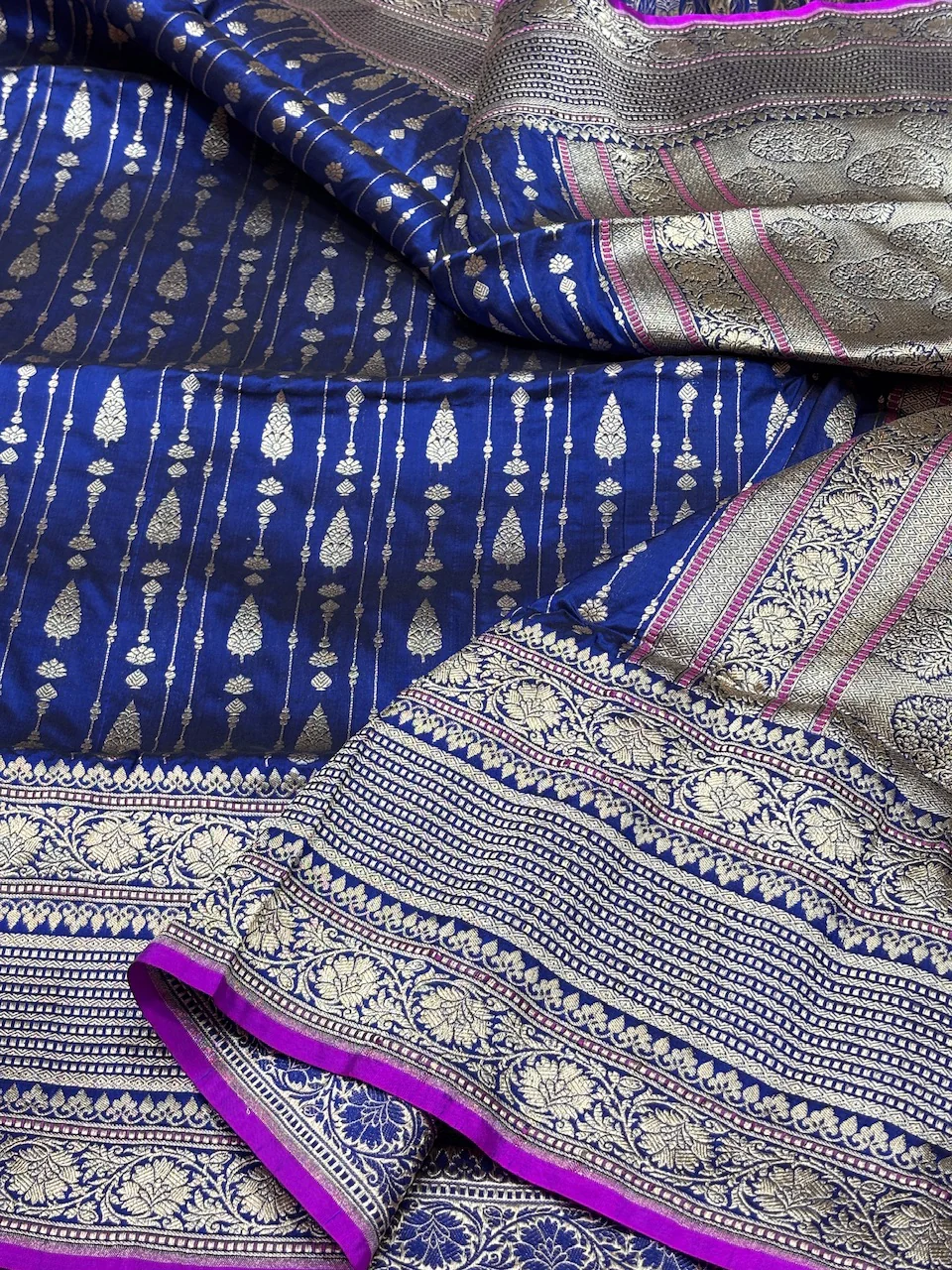 Banarasi Pure Katan Silk Saree | Pure Silk | Cutwork Technique | Banarasi Katan Silk Saree - Image 13