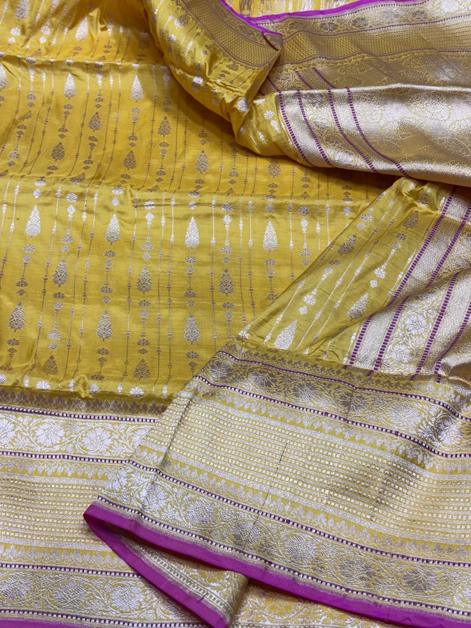 Banarasi Pure Katan Silk Saree | Pure Silk | Cutwork Technique | Banarasi Katan Silk Saree - Image 17