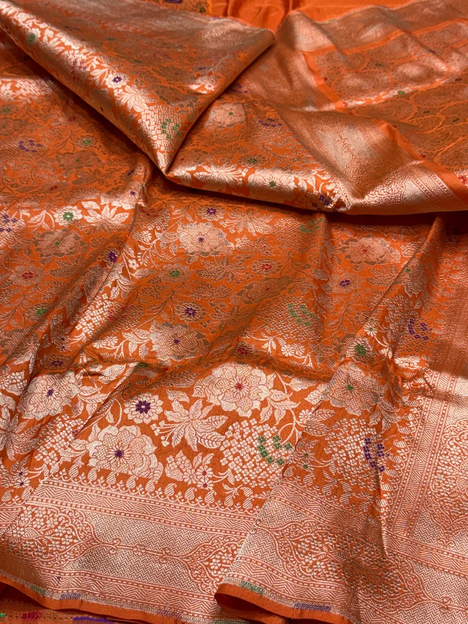 Banarasi Minakari Pure Katan Silk Brocade Saree – Rich Traditional Brocade Weave - Image 11