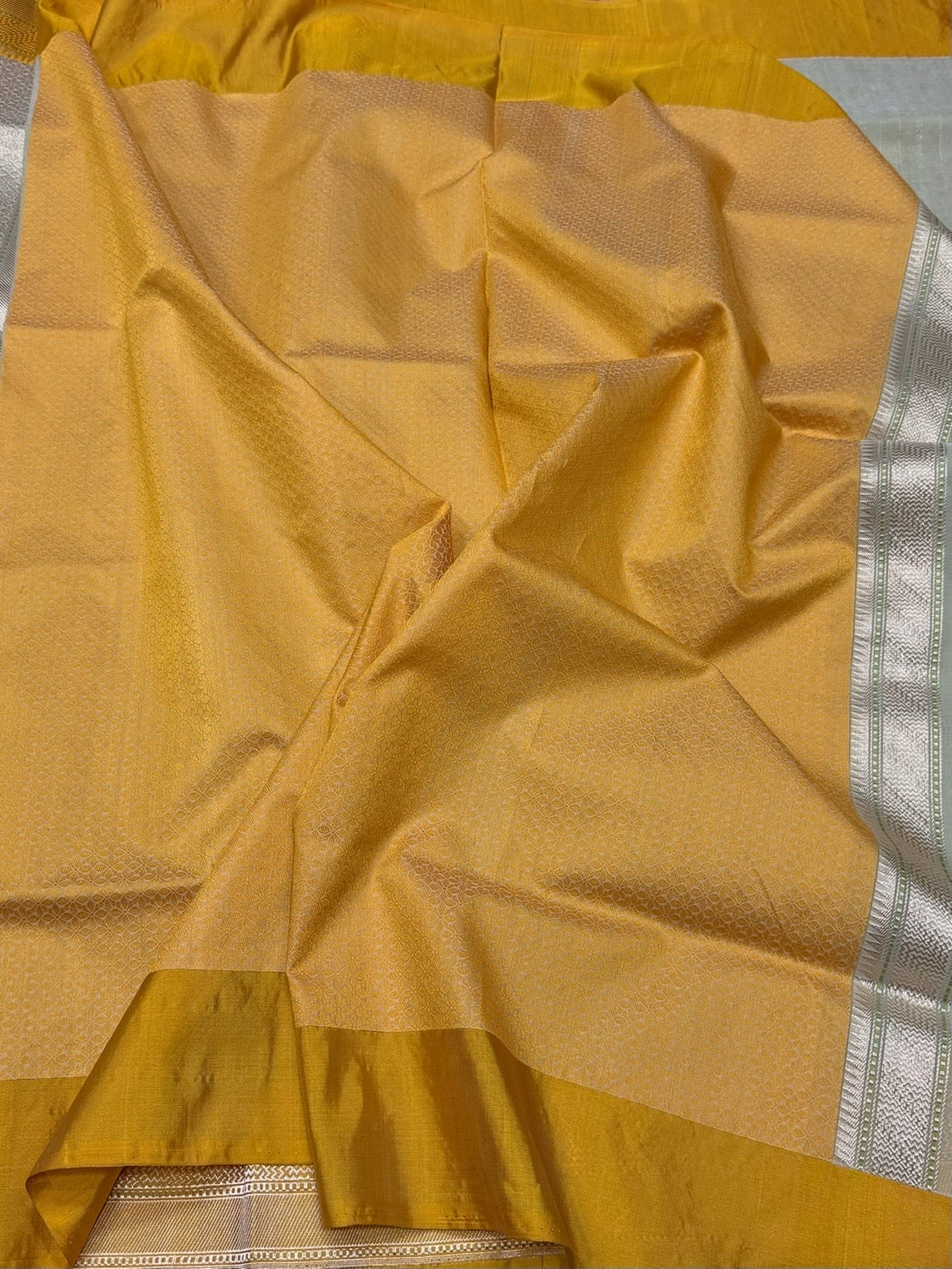Pista Handwoven Pure Organza Silk Saree - Image 2