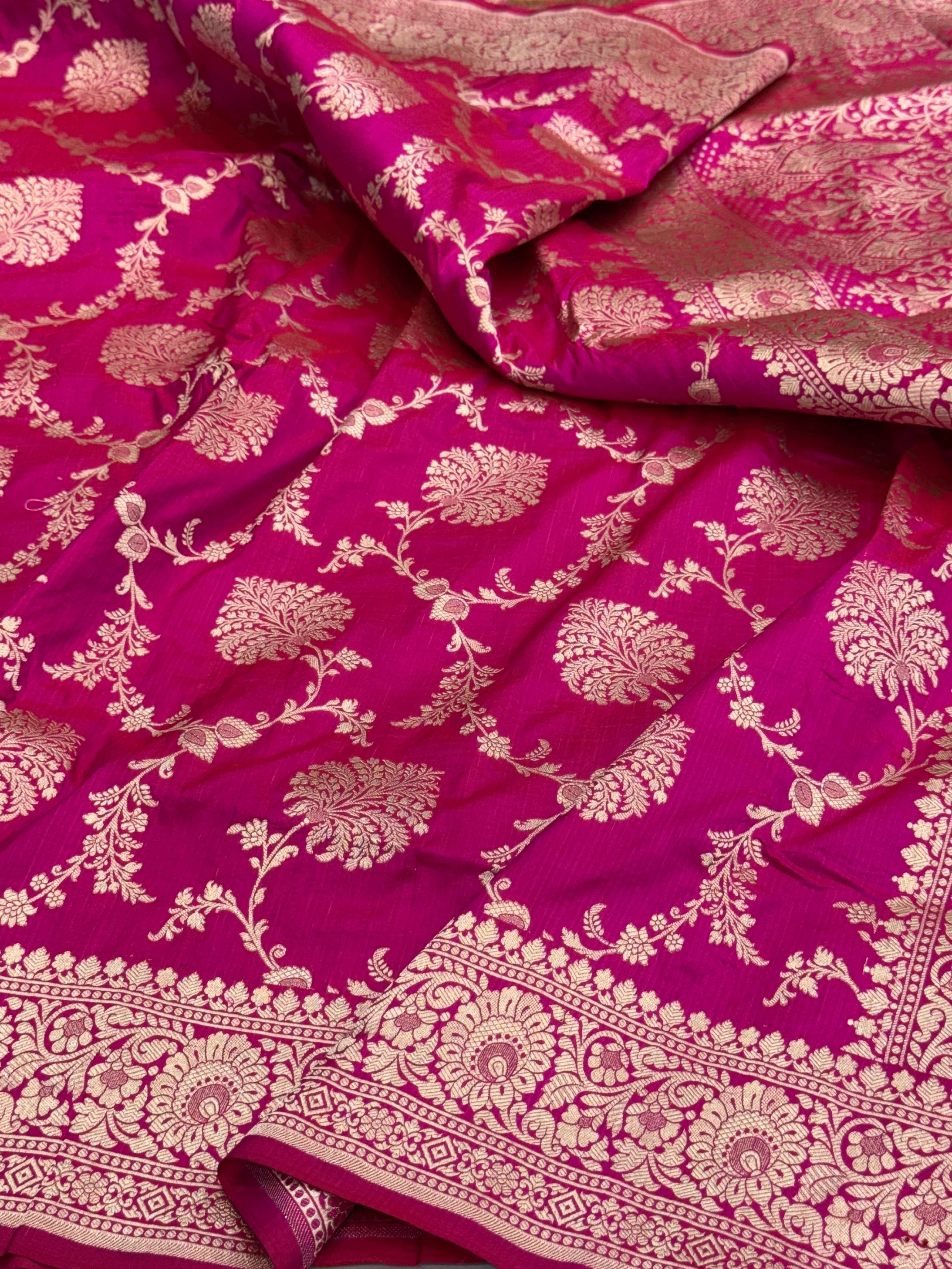 Banarasi Pure Katan Silk Saree | Pure Silk | Cutwork Technique | Banarasi Katan Silk Saree - Image 5