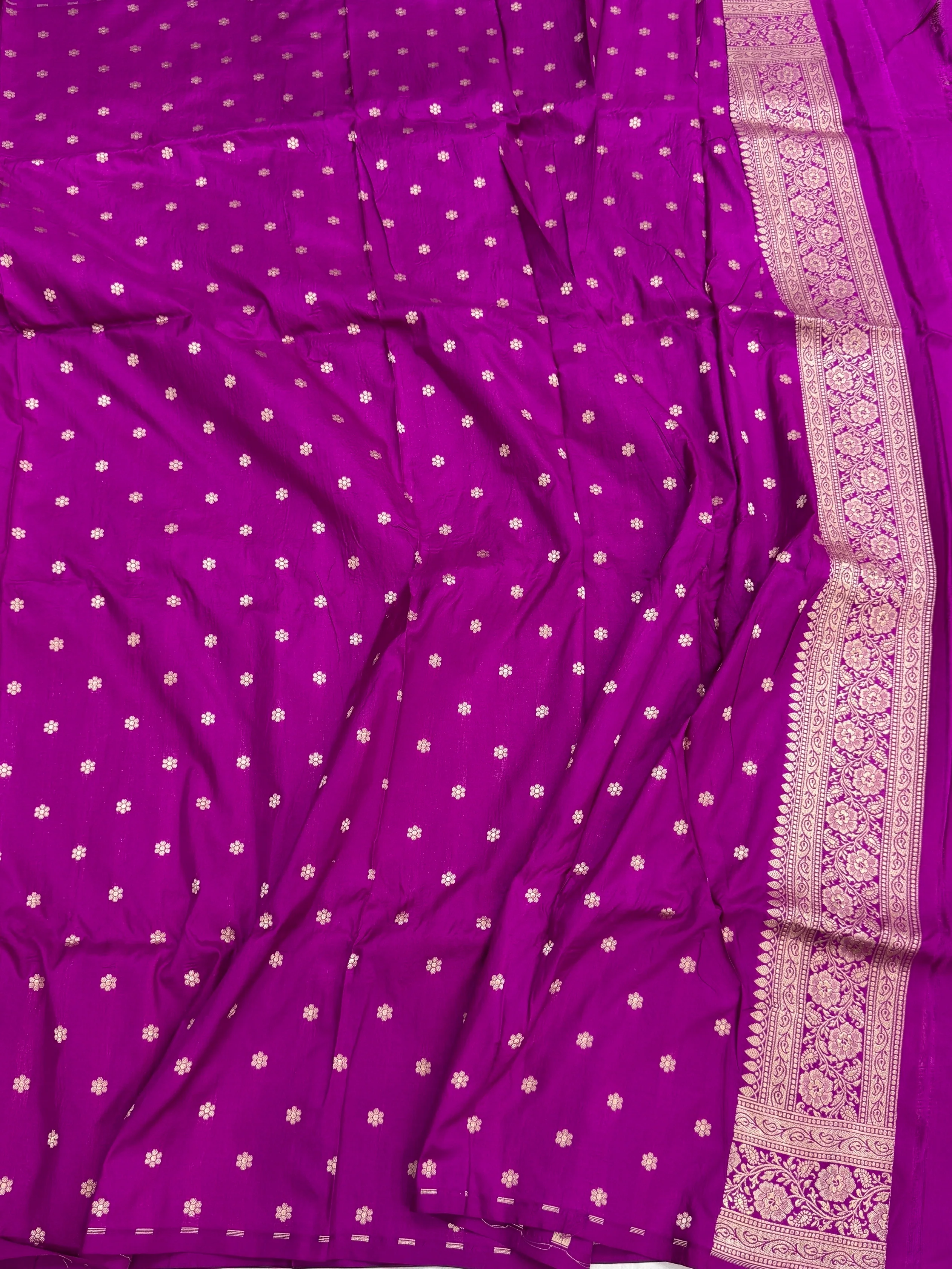 Banarasi Pure Katan Silk Saree | Pure Silk | Cutwork Technique | Banarasi Katan Silk Saree - Image 11