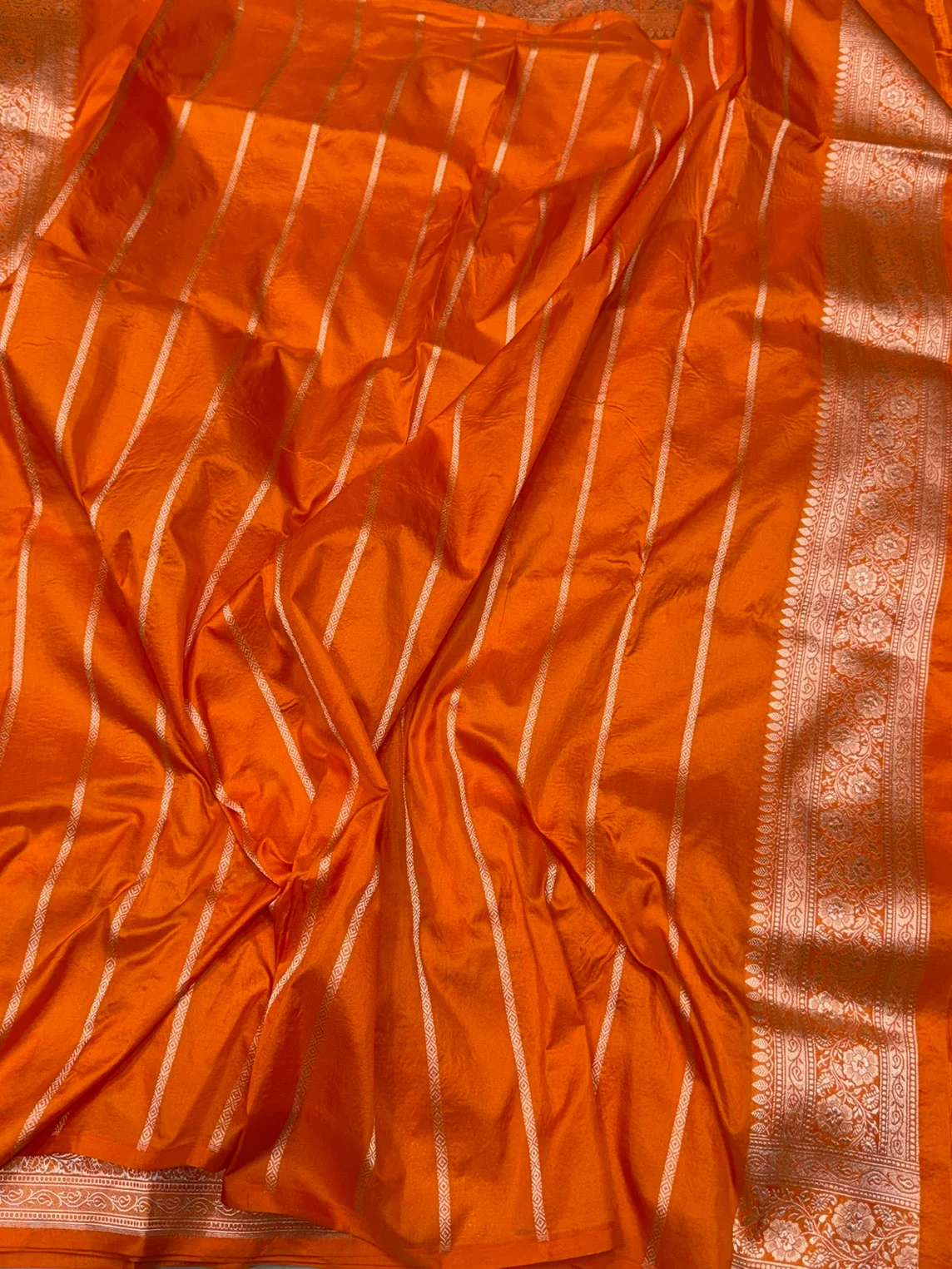 Banarasi Pure Katan Silk Saree | Pure Silk | Cutwork Technique | Banarasi Katan Silk Saree - Image 2