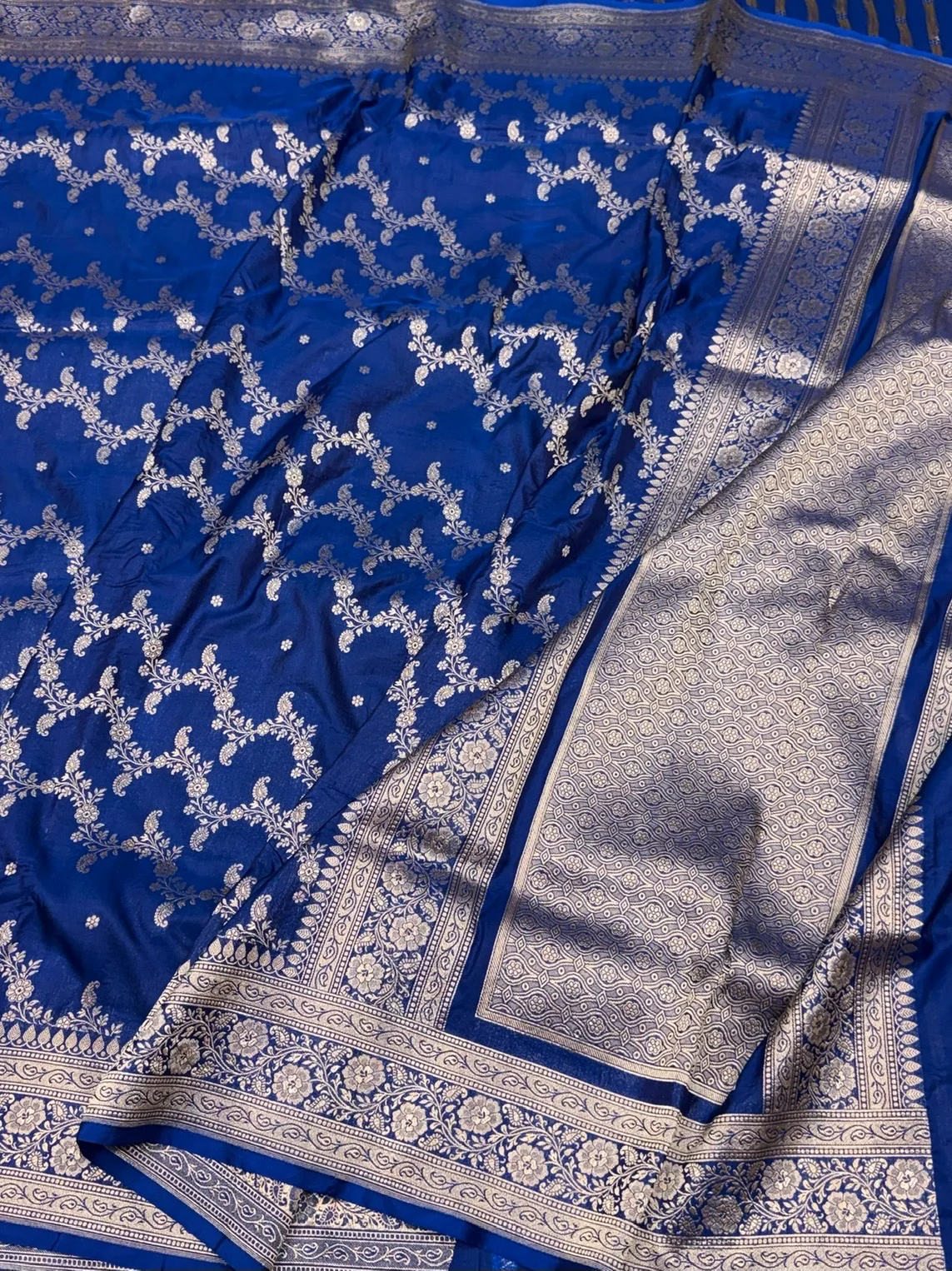 Banarasi Pure Katan Silk Saree | Pure Silk | Cutwork Technique | Banarasi Katan Silk Saree - Image 6