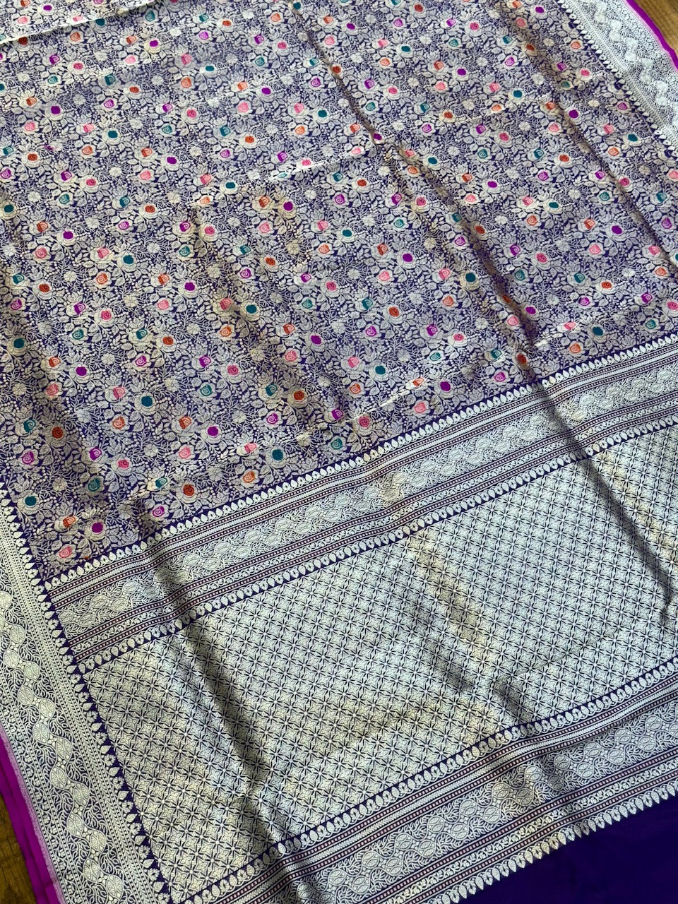 Handwoven Banarasi Pure Silk Brocade Saree - Image 4