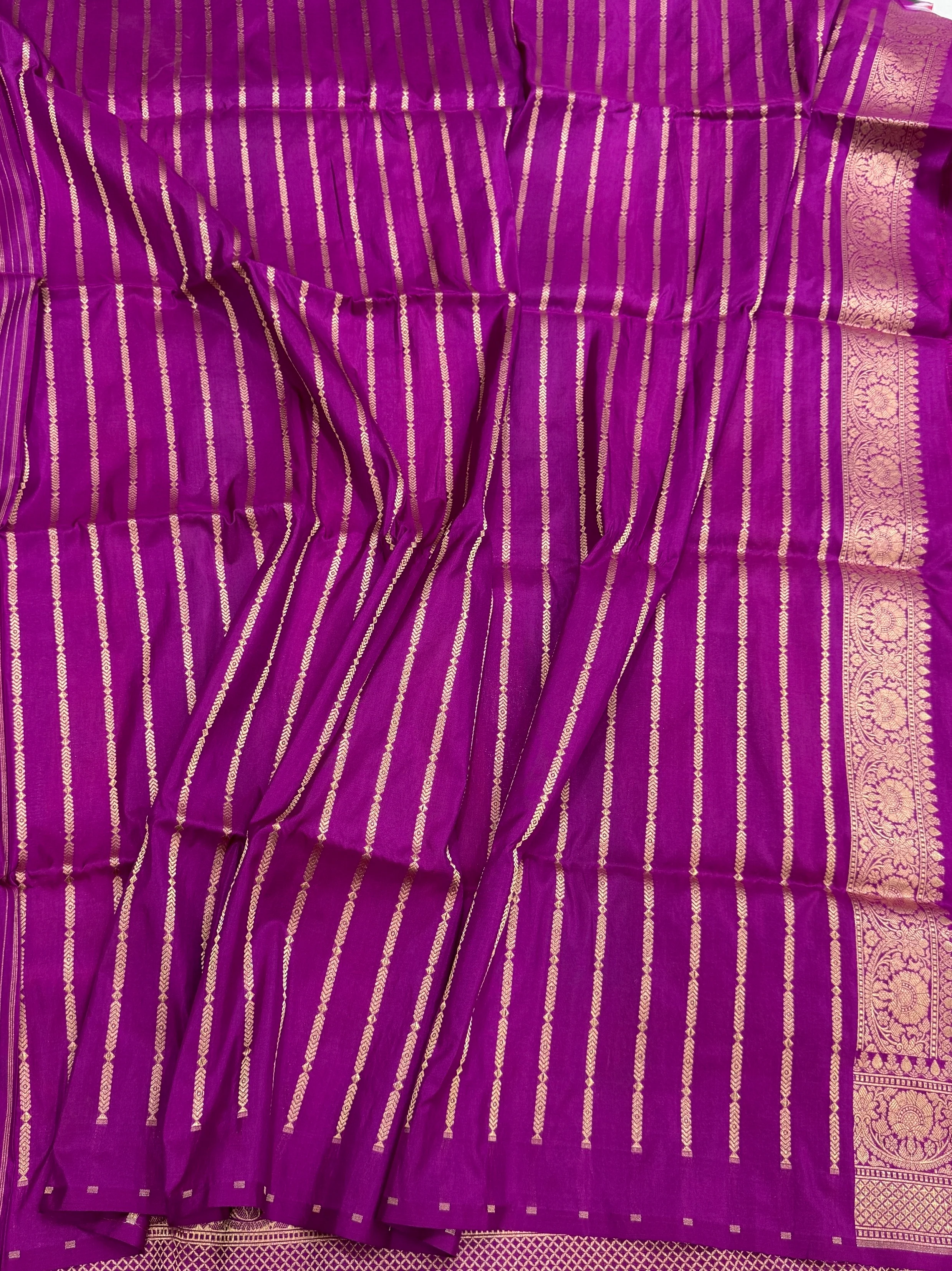 Multicolour Banarasi Pure Silk Saree – Cutwork Weave in 100% Pure Katan Silk - Image 8