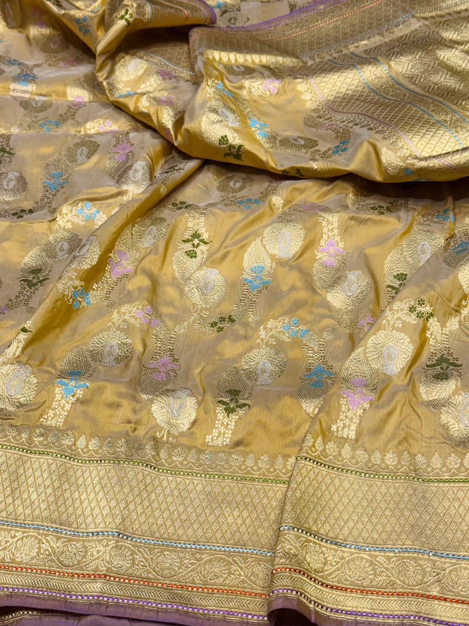 Handwoven Banarasi Pure Silk Saree - Image 3