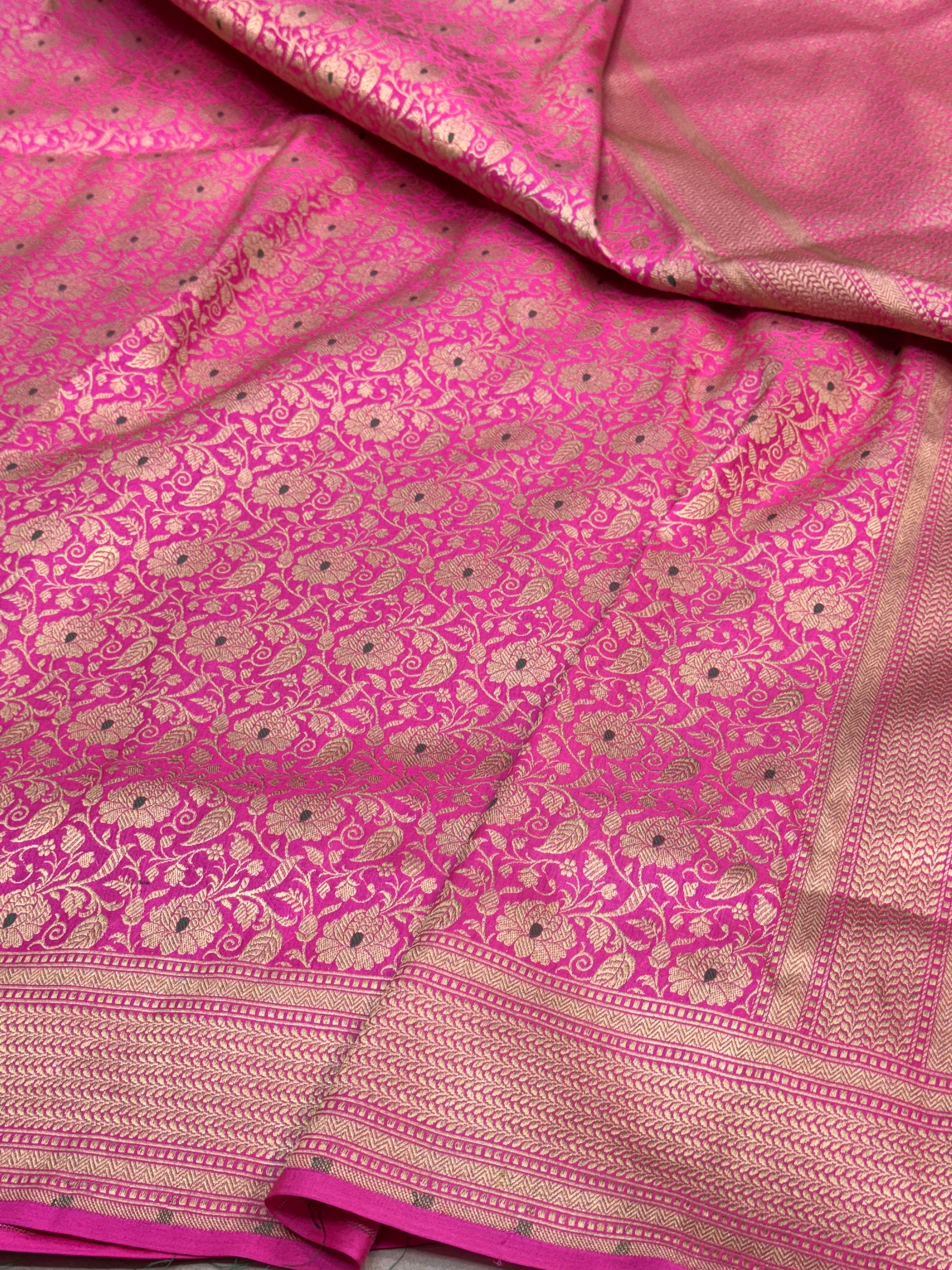 Banarasi Minakari Pure Katan Silk Brocade Saree – Rich Traditional Brocade Weave - Image 10