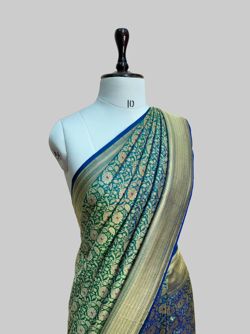 Banarasi Minakari Pure Katan Silk Brocade Saree – Rich Traditional Brocade Weave - Image 13