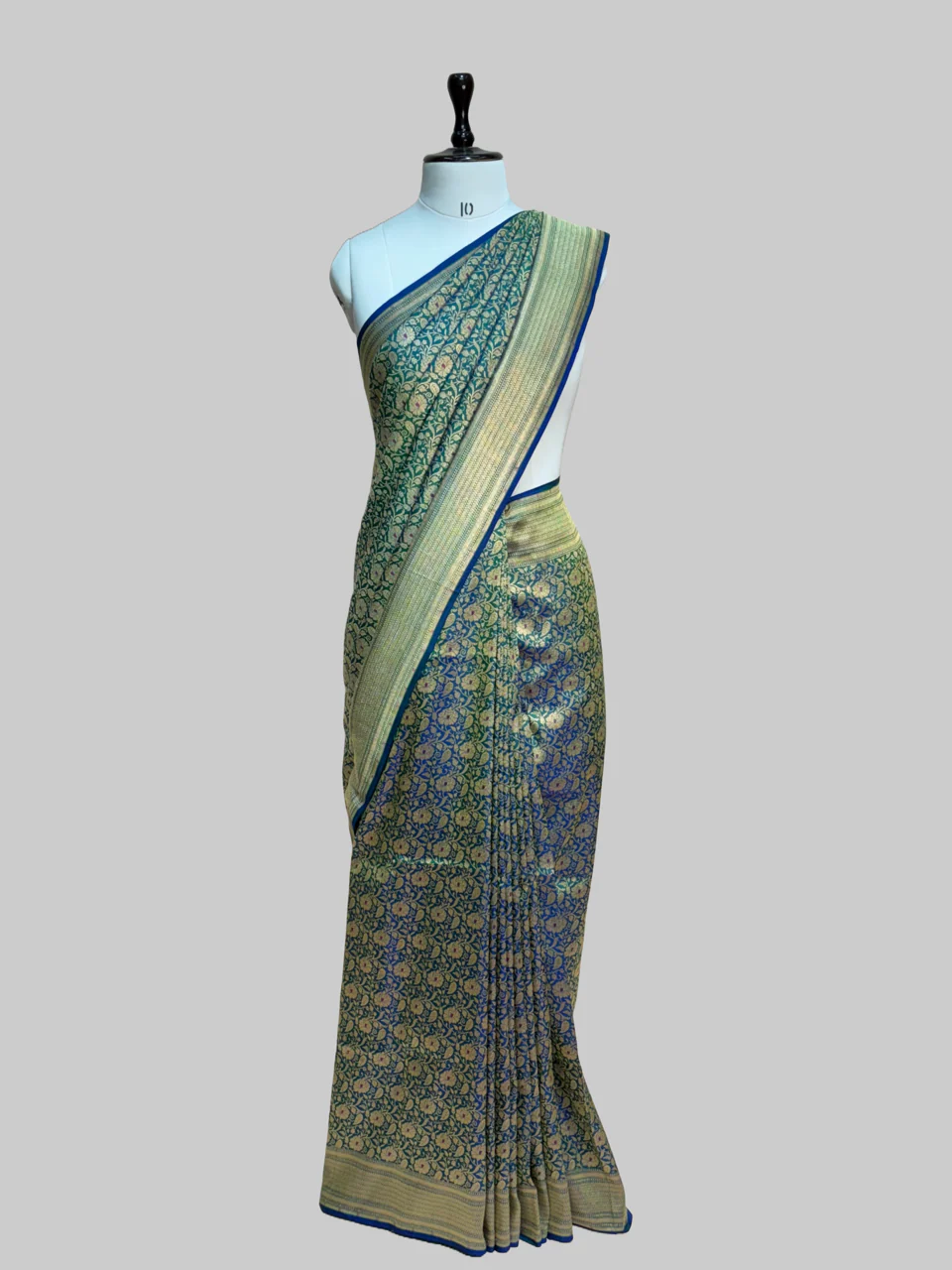 Banarasi Minakari Pure Katan Silk Brocade Saree – Rich Traditional Brocade Weave - Image 14