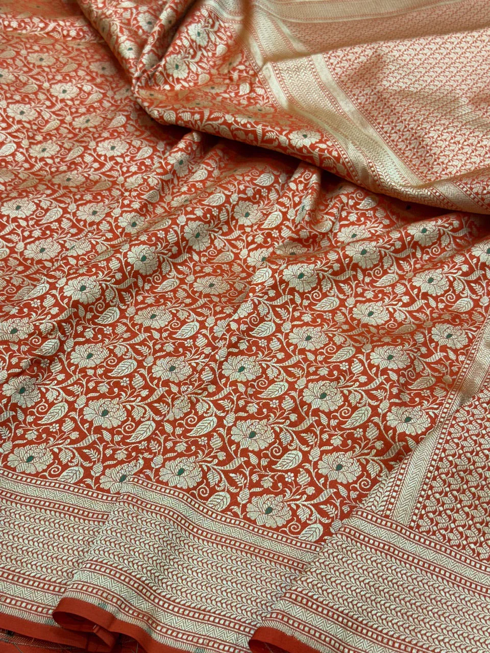 Banarasi Minakari Pure Katan Silk Brocade Saree – Rich Traditional Brocade Weave - Image 3