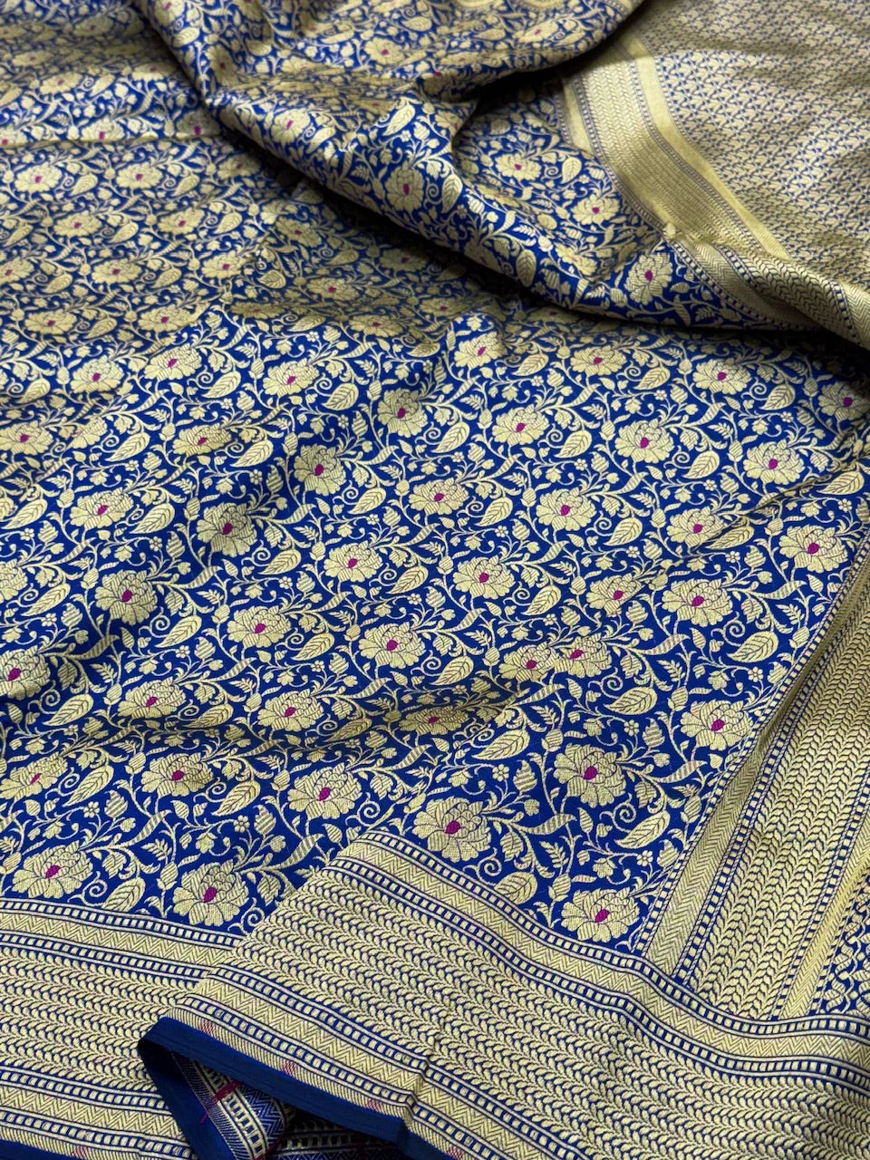 Banarasi Minakari Pure Katan Silk Brocade Saree – Rich Traditional Brocade Weave - Image 4