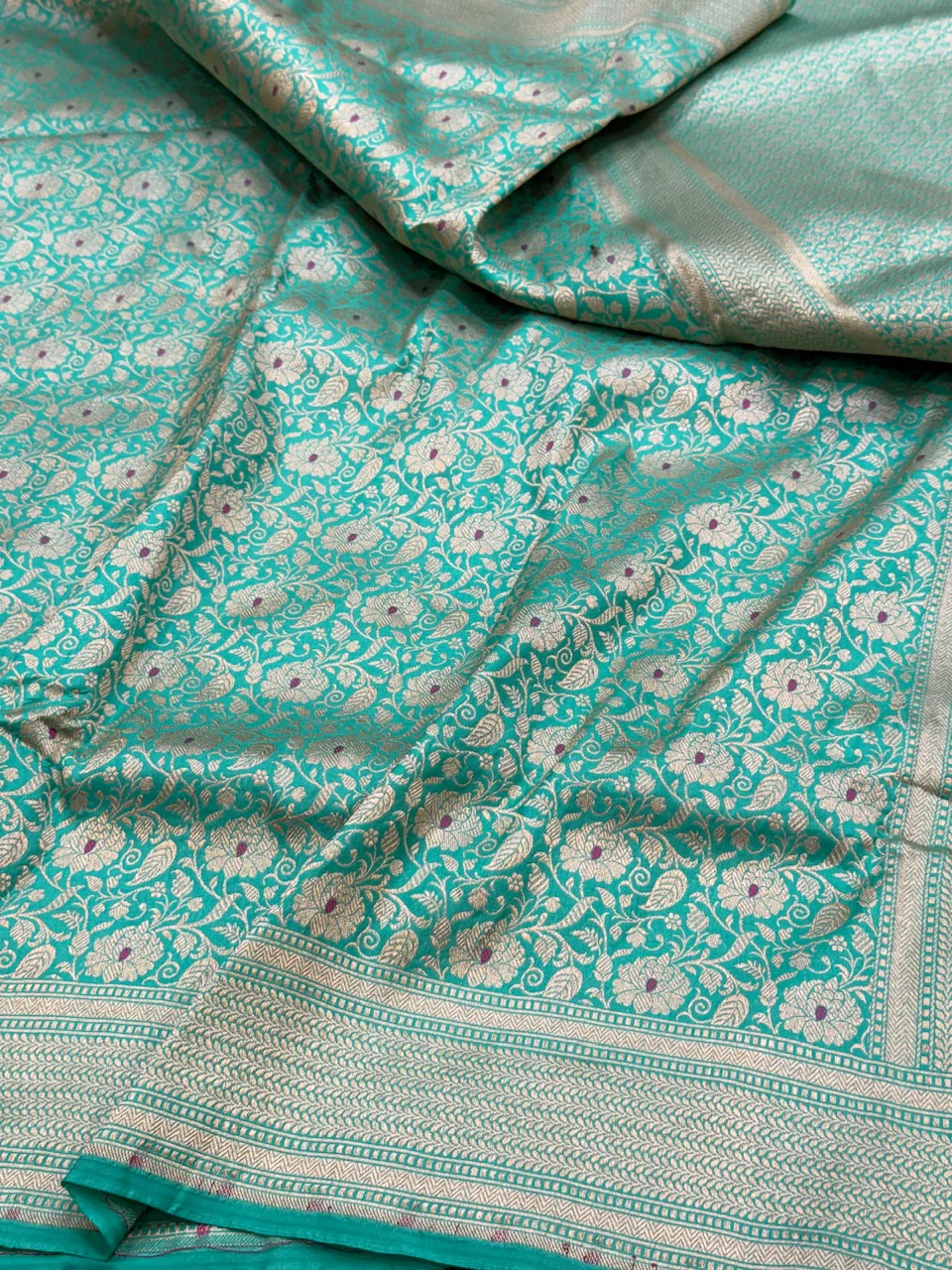 Banarasi Minakari Pure Katan Silk Brocade Saree – Rich Traditional Brocade Weave - Image 6